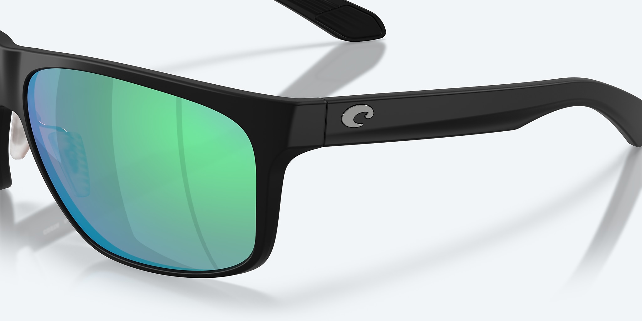 Sunglasses Costa Trades M (60-13) with Green Mirror lens and Matte Black frame Image 6 of 8 Sunglasses Costa Trades M (60-13) with Green Mirror lens and Matte Black frame Image 6 of 8