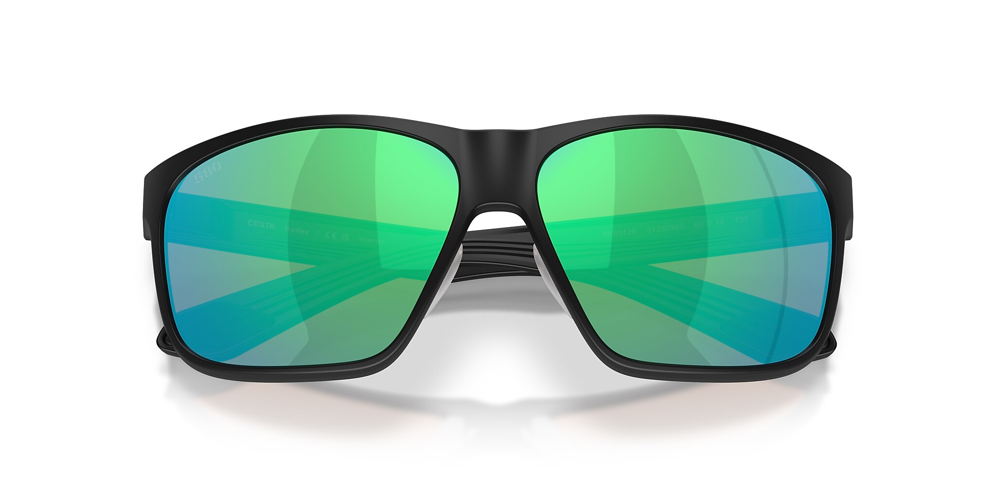 Costa Trades M (60-13) with Green Mirror lenses and Matte Black