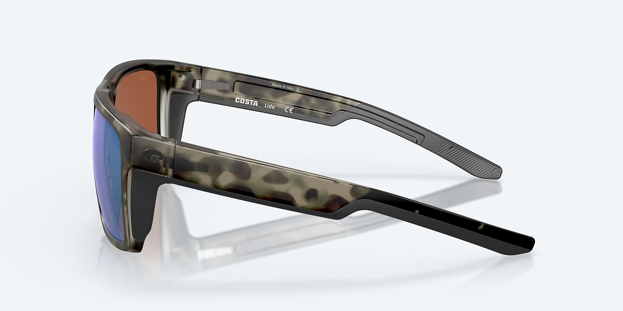 Sunglasses Costa Lido XL (57-16) with Green Mirror lens and Wetlands frame Image 3 of 8 Sunglasses Costa Lido XL (57-16) with Green Mirror lens and Wetlands frame Image 3 of 8