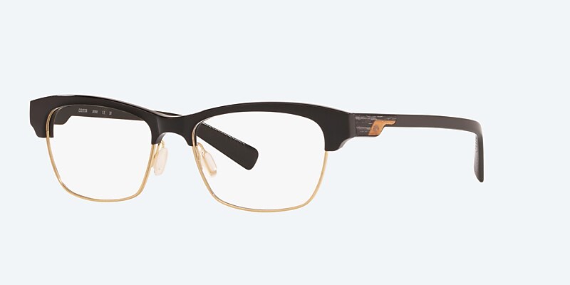 Eyeglasses Costa Forest Reef 210 S (53-17) with Demo Lens lens and Shiny Black frame Image 1 of 4