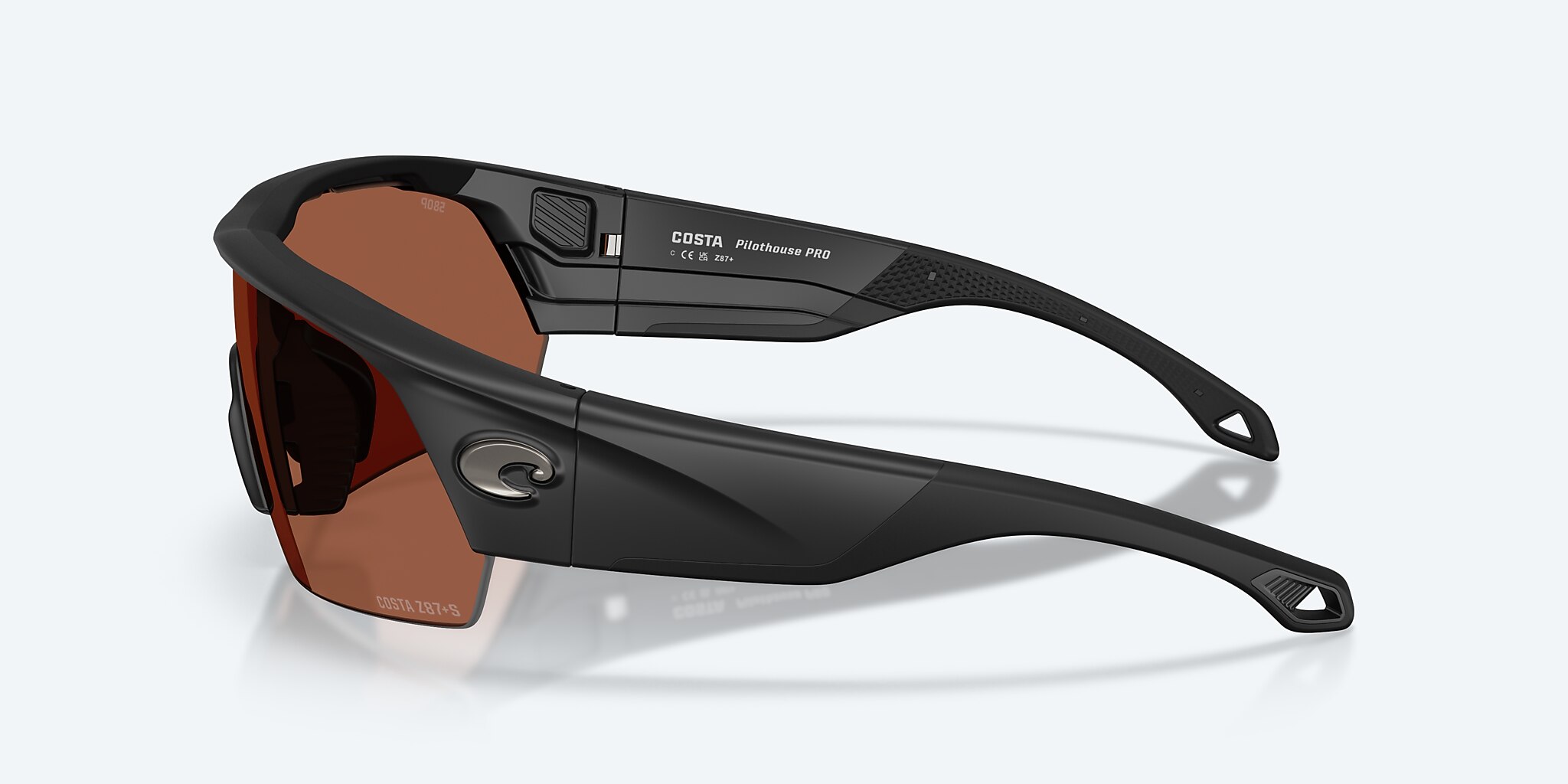 Sunglasses Costa Pilothouse PRO XXL (35-135) with Copper lens and Matte Black frame Image 3 of 7