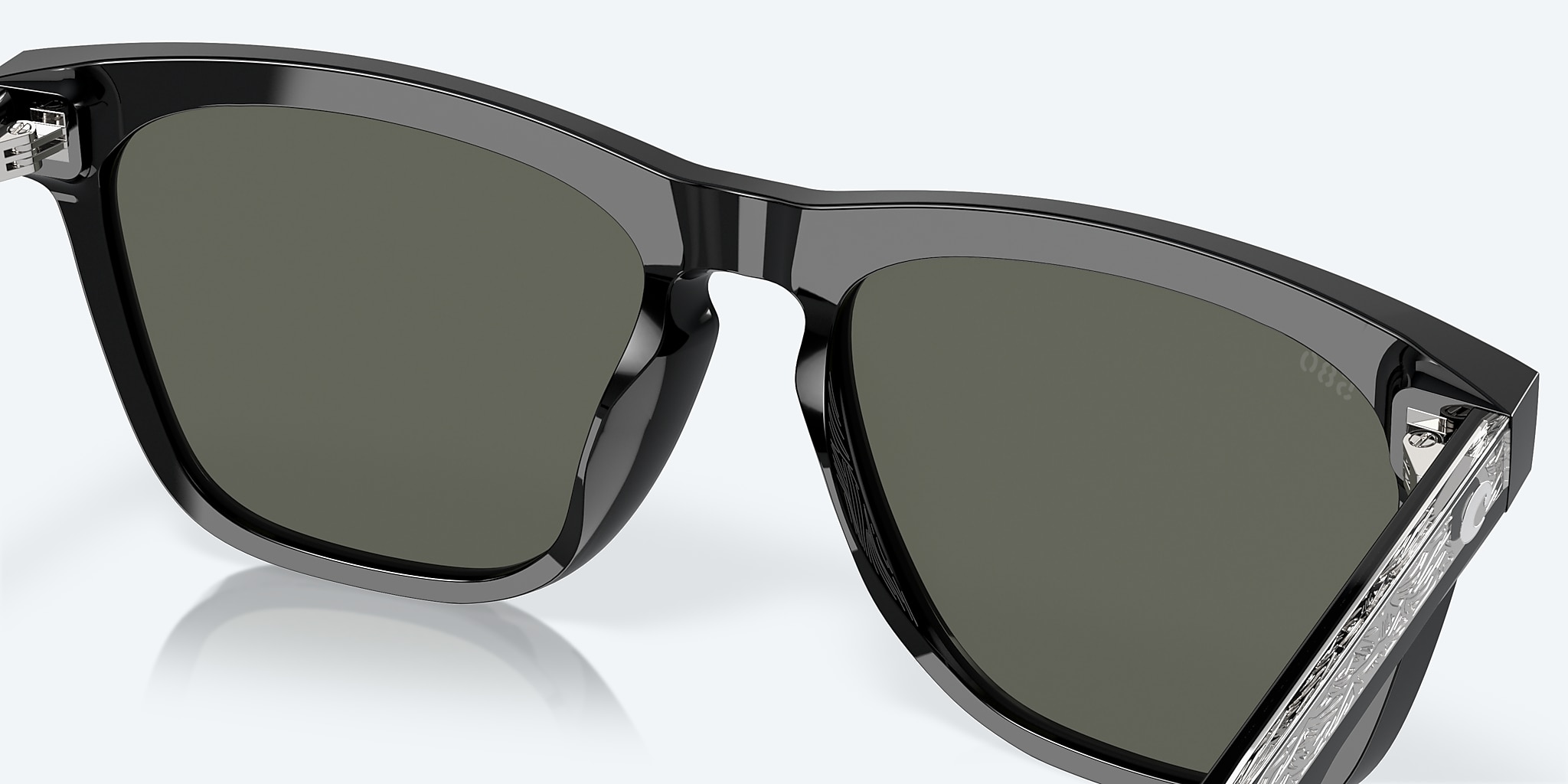 Sunglasses Costa Ulu L (56-17) with Gray lens and Black frame Image 7 of 7 Sunglasses Costa Ulu L (56-17) with Gray lens and Black frame Image 7 of 7