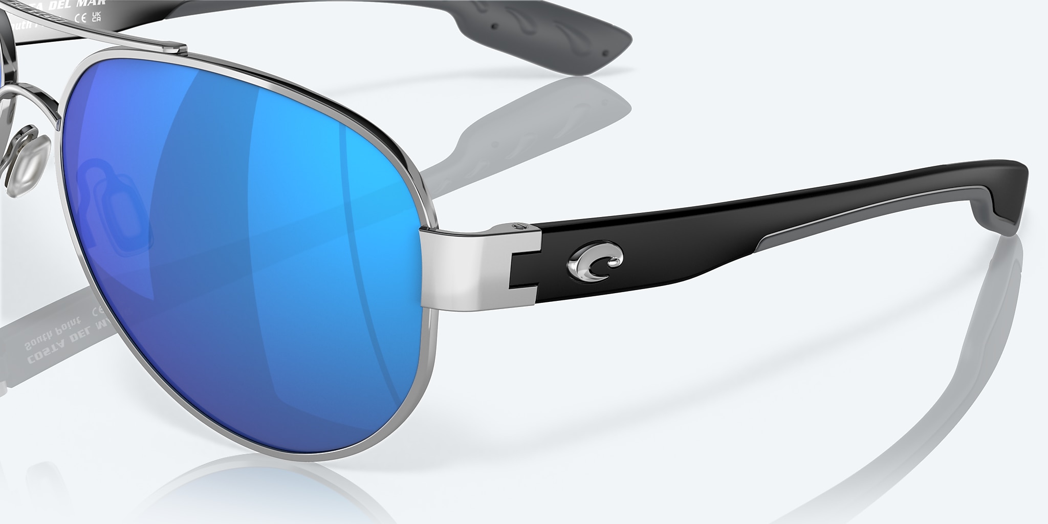 Sunglasses Costa South Point L (59-14) with Blue Mirror lens and Palladium frame Image 6 of 7 Sunglasses Costa South Point L (59-14) with Blue Mirror lens and Palladium frame Image 6 of 7