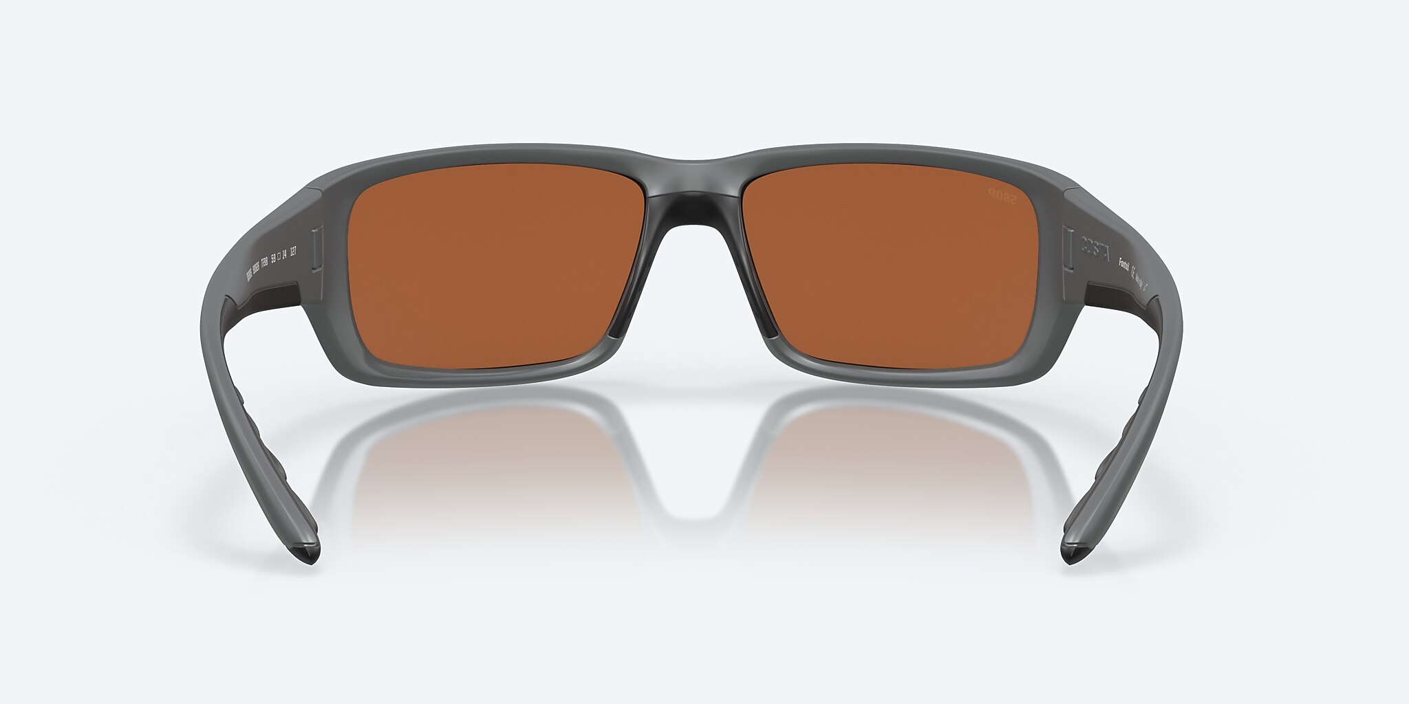 Sunglasses Costa Fantail M (59-14) with Green Mirror lens and Matte Gray frame Image 4 of 7