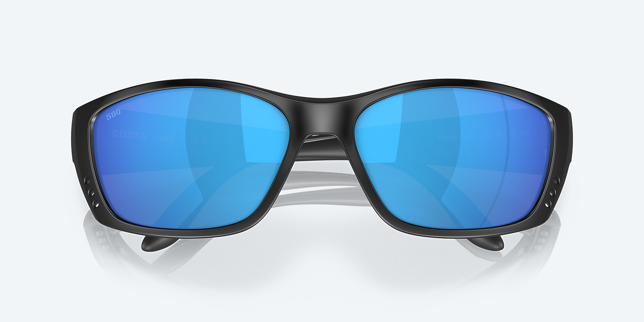 Sunglasses Costa Fisch XL (64-17) with Blue Mirror lens and Blackout frame Image 5 of 7 Sunglasses Costa Fisch XL (64-17) with Blue Mirror lens and Blackout frame Image 5 of 7