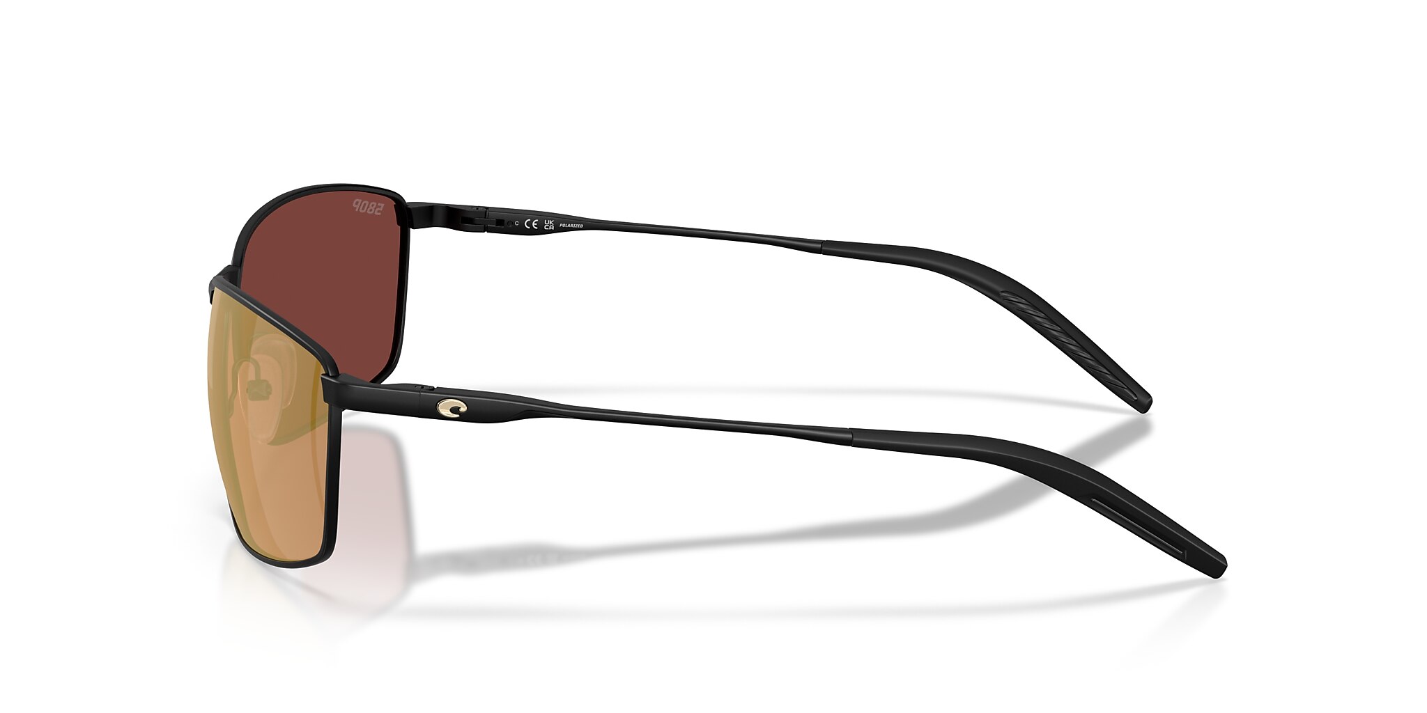 Costa Turret L (63-15) with Gold Mirror lenses and Satin Black