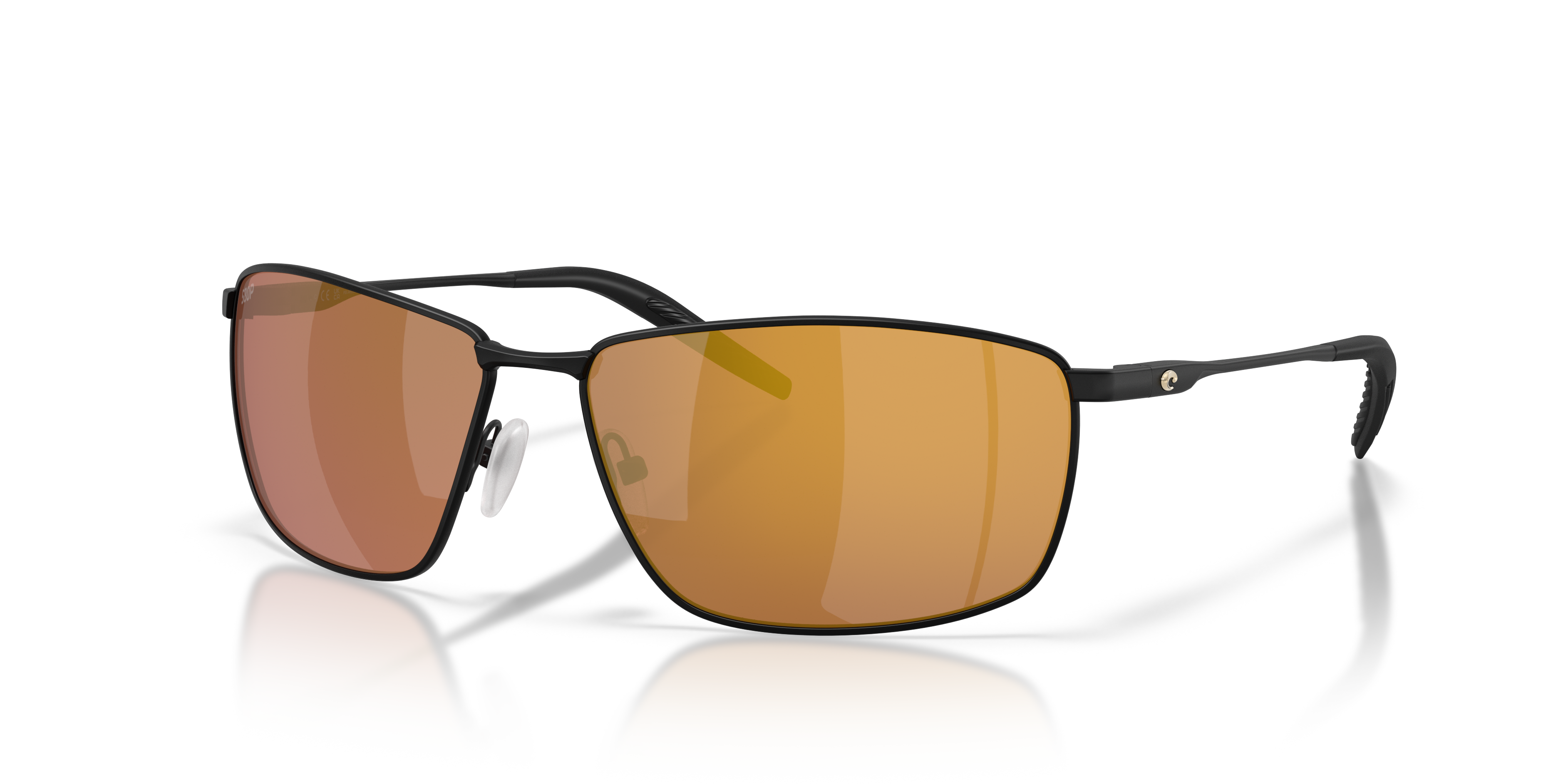 Costa Turret L (63-15) with Gold Mirror lenses and Satin Black