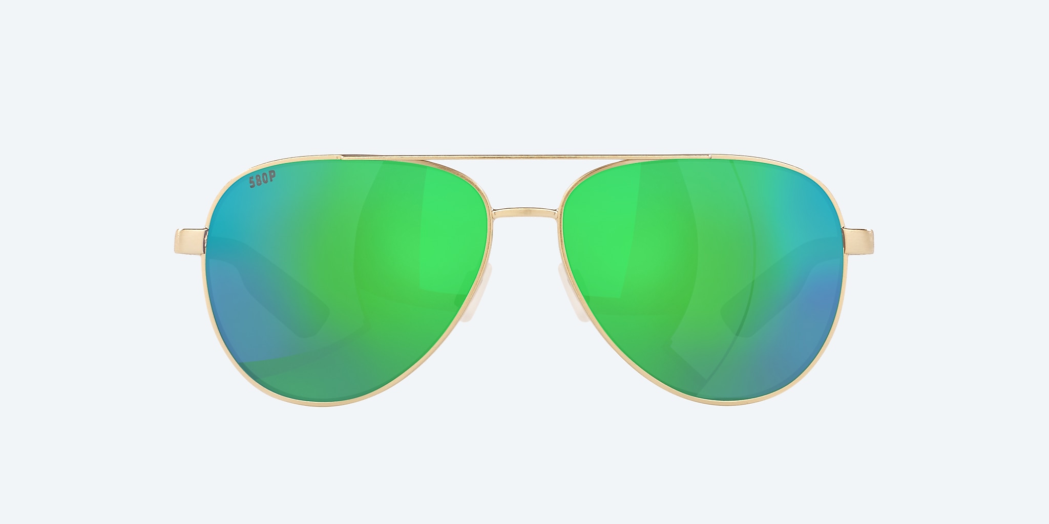 Sunglasses Costa Peli L (57-14) with Green Mirror lens and Brushed Gold frame Image 2 of 4 Sunglasses Costa Peli L (57-14) with Green Mirror lens and Brushed Gold frame Image 2 of 4