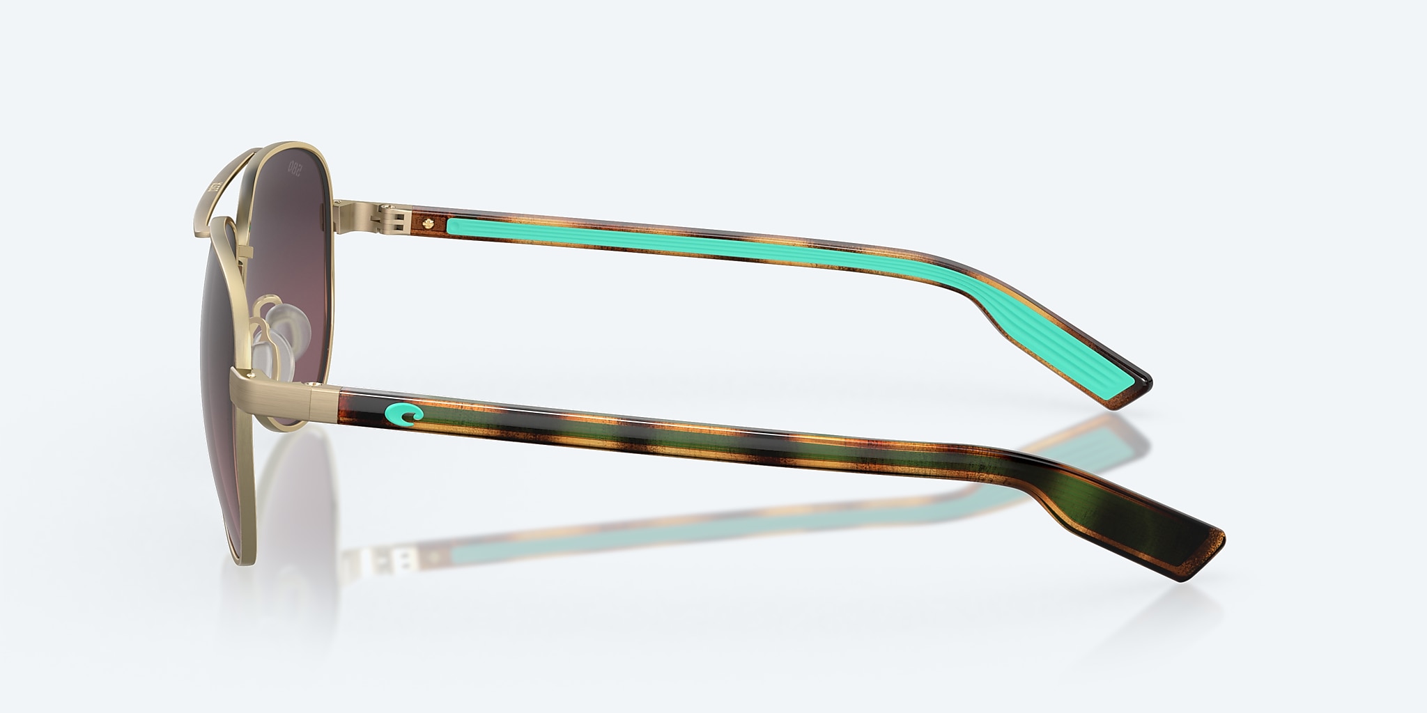 Sunglasses Costa Peli L (57-14) with Rose Gradient lens and Brushed Gold frame Image 3 of 8 Sunglasses Costa Peli L (57-14) with Rose Gradient lens and Brushed Gold frame Image 3 of 8