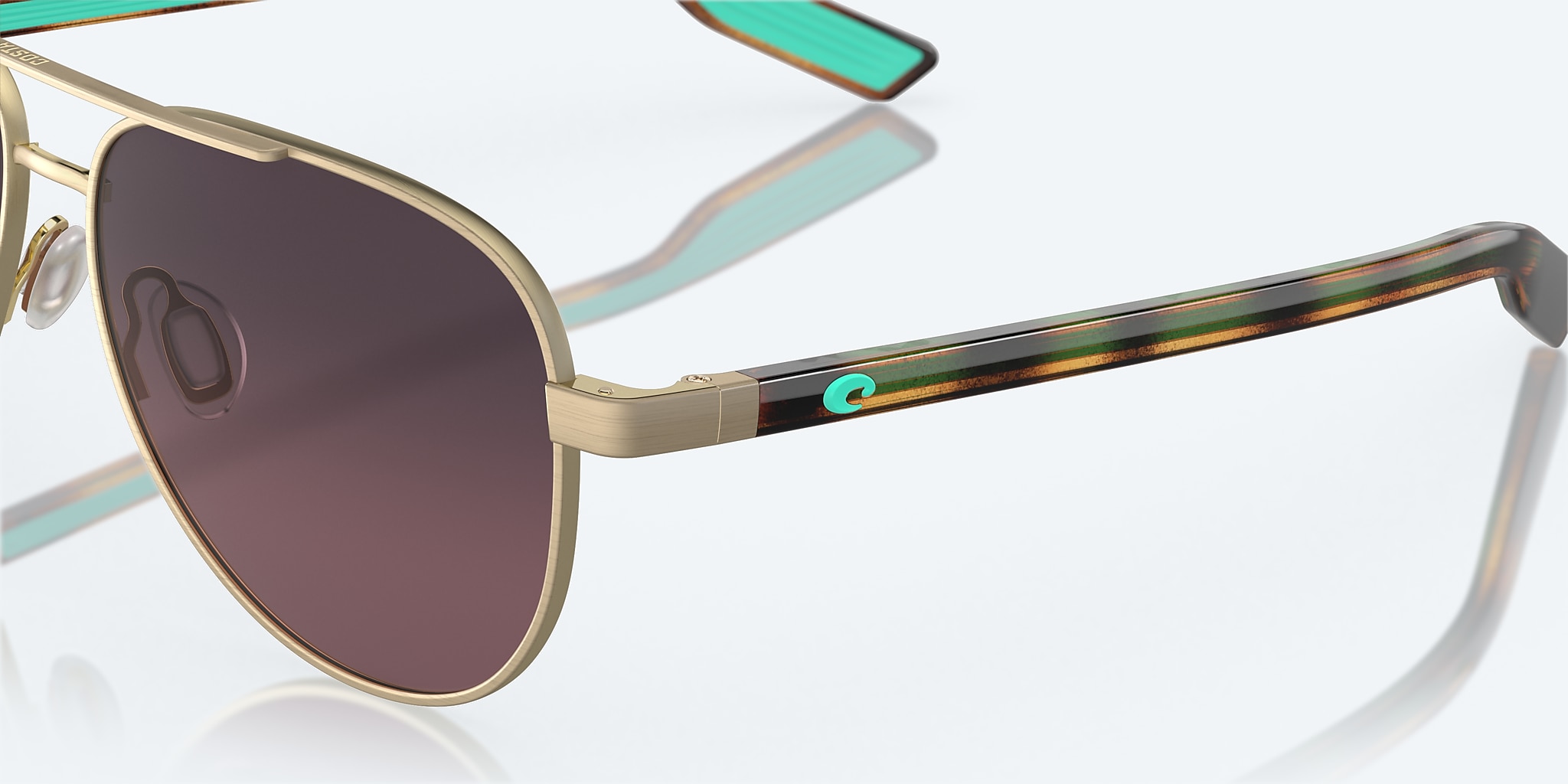 Sunglasses Costa Peli L (57-14) with Rose Gradient lens and Brushed Gold frame Image 6 of 8 Sunglasses Costa Peli L (57-14) with Rose Gradient lens and Brushed Gold frame Image 6 of 8