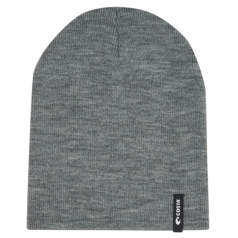 Grey Heather Costa Skull Beanie | Costa Del Mar®