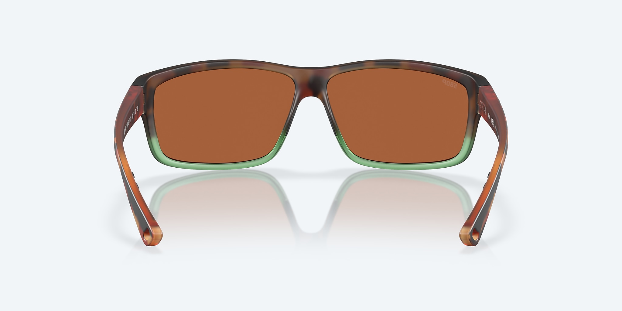 Sunglasses Costa Cut L (60-10) with Green Mirror lens and Matte Tortuga Fade frame Image 4 of 7 Sunglasses Costa Cut L (60-10) with Green Mirror lens and Matte Tortuga Fade frame Image 4 of 7