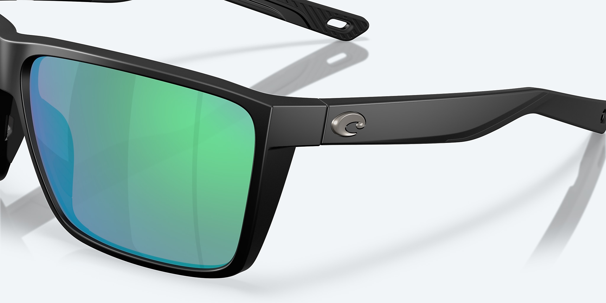 Sunglasses Costa Rincon II XL (64-11) with Green Mirror lens and Matte Black frame Image 6 of 8 Sunglasses Costa Rincon II XL (64-11) with Green Mirror lens and Matte Black frame Image 6 of 8
