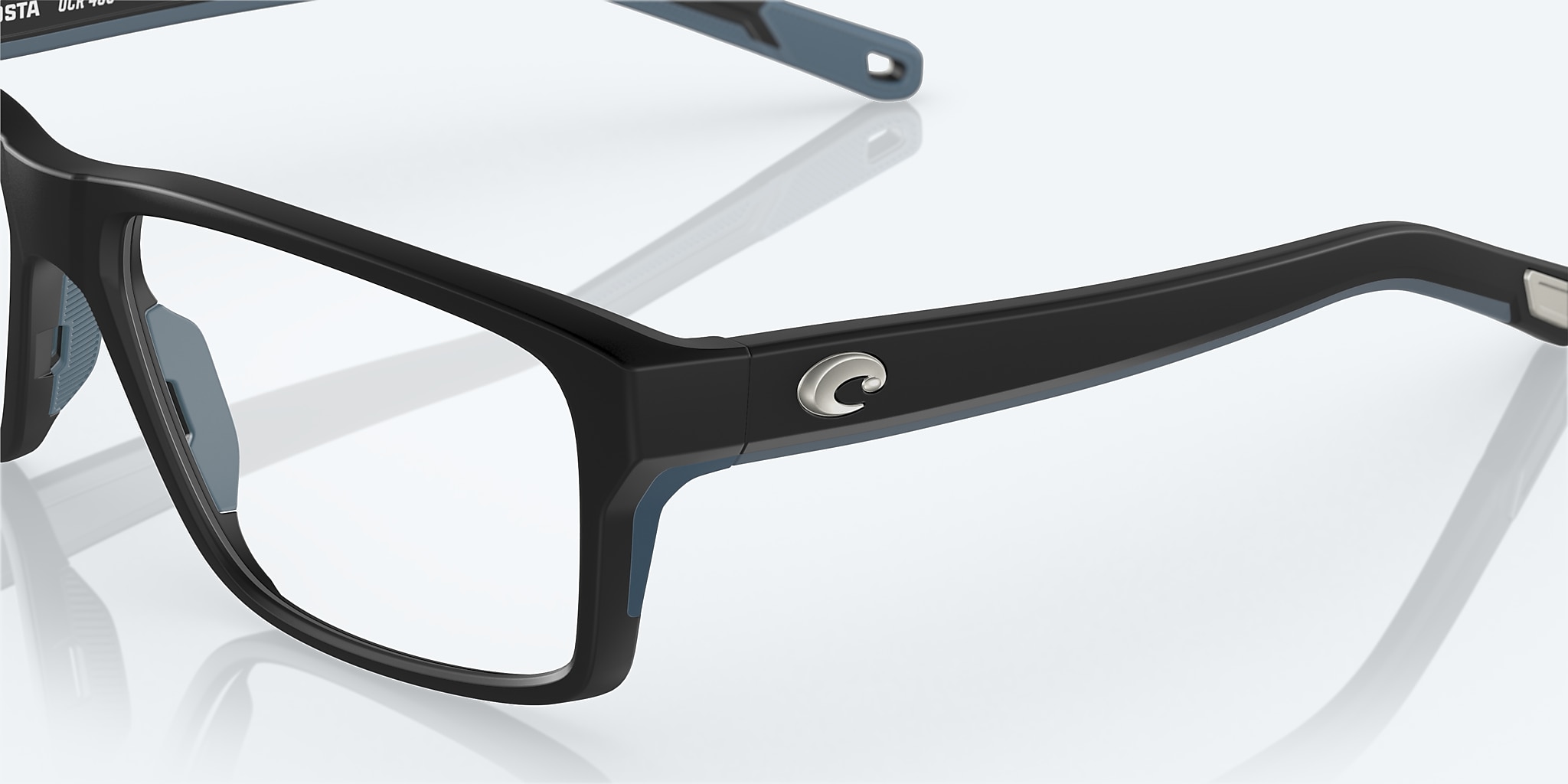 Eyeglasses Costa Ocean Ridge 400 XL (59-16) with DEMO LENS lens and Black frame Image 6 of 7 Eyeglasses Costa Ocean Ridge 400 XL (59-16) with DEMO LENS lens and Black frame Image 6 of 7