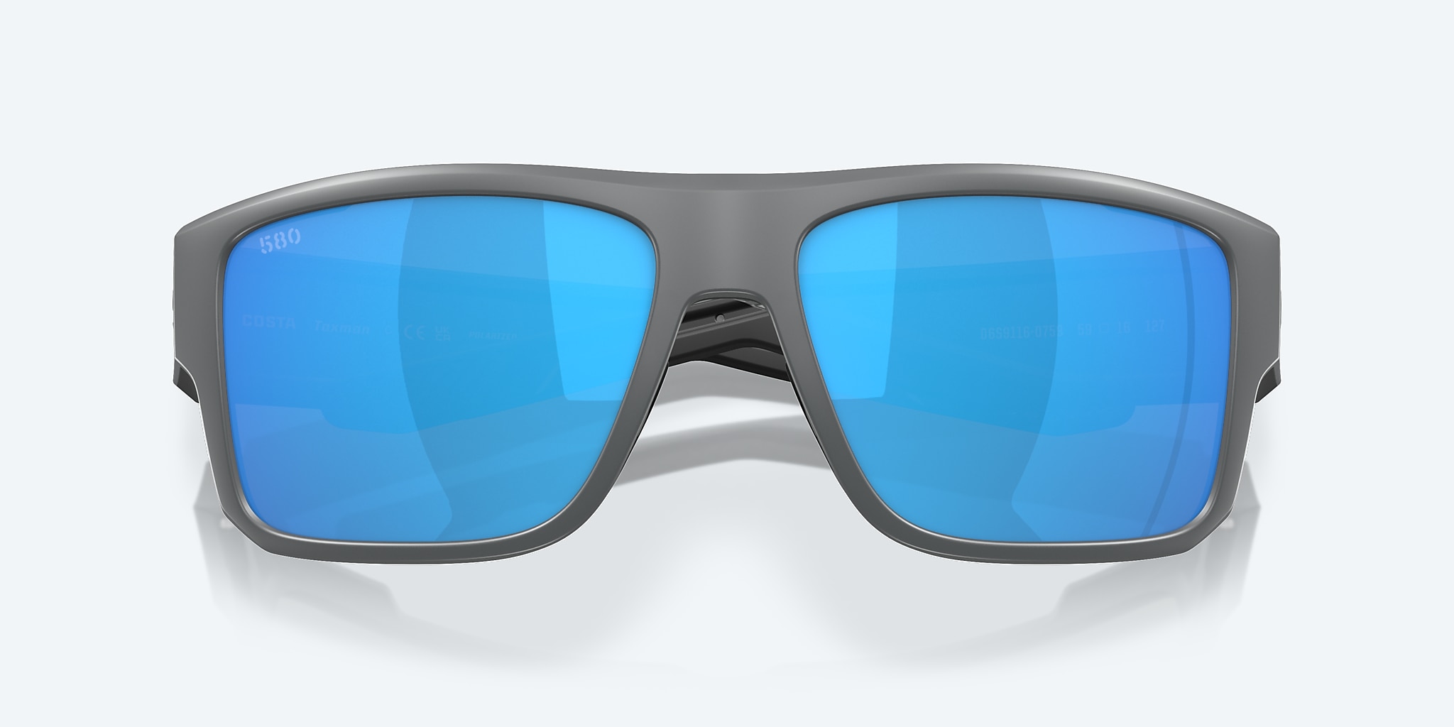 Sunglasses Costa Taxman L (59-16) with Blue Mirror lens and Matte Gray frame Image 5 of 8 Sunglasses Costa Taxman L (59-16) with Blue Mirror lens and Matte Gray frame Image 5 of 8