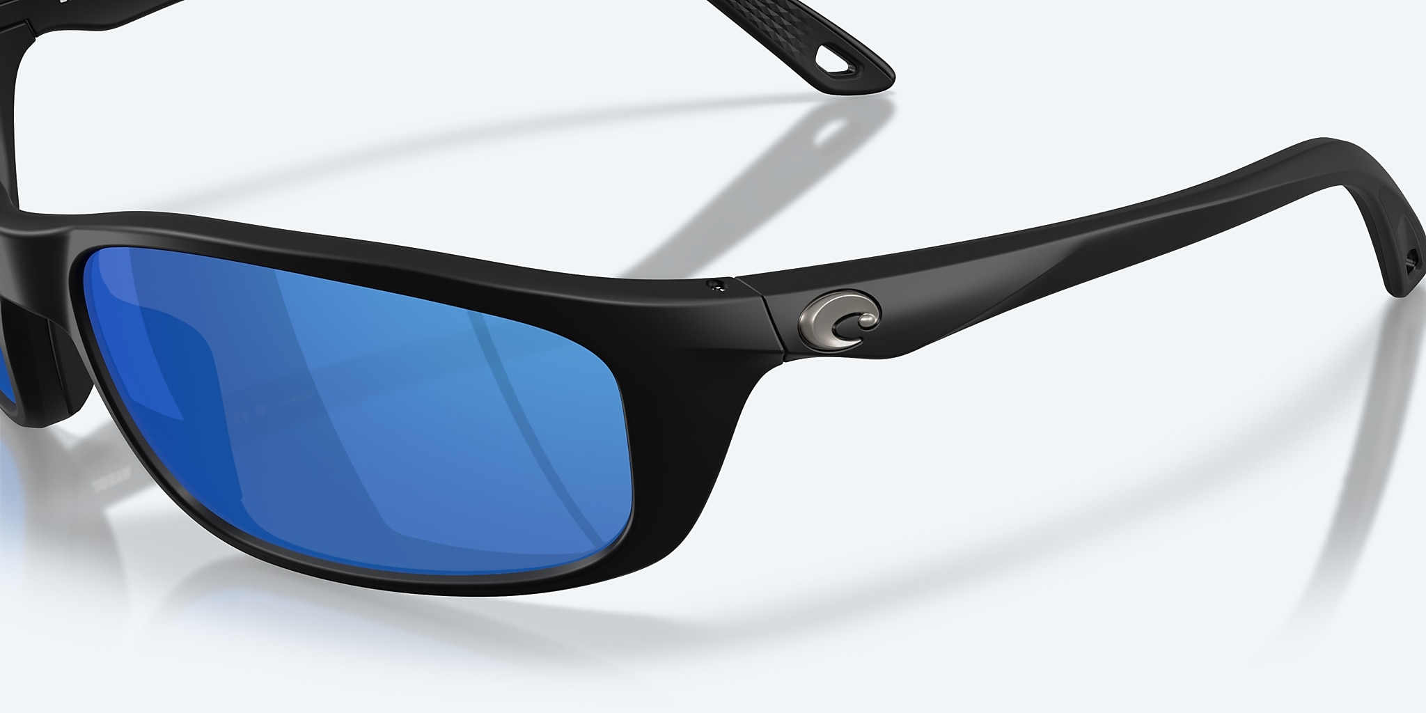 Sunglasses Costa Brine II M (59-17) with Blue Mirror lens and Matte Black frame Image 6 of 8 Sunglasses Costa Brine II M (59-17) with Blue Mirror lens and Matte Black frame Image 6 of 8