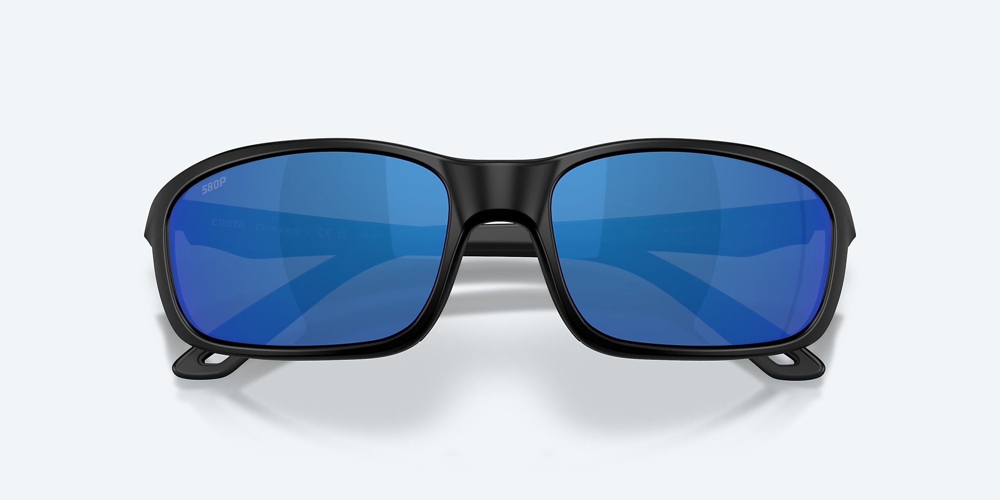 Sunglasses Costa Brine II M (59-17) with Blue Mirror lens and Matte Black frame Image 5 of 8 Sunglasses Costa Brine II M (59-17) with Blue Mirror lens and Matte Black frame Image 5 of 8