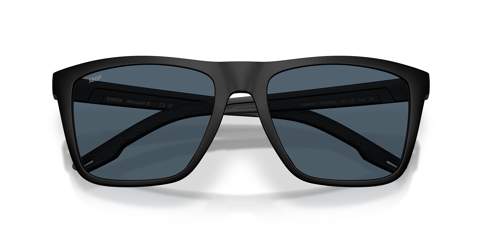 Costa Mainsail XL XXL (59-18) with Gray lenses and Matte Black