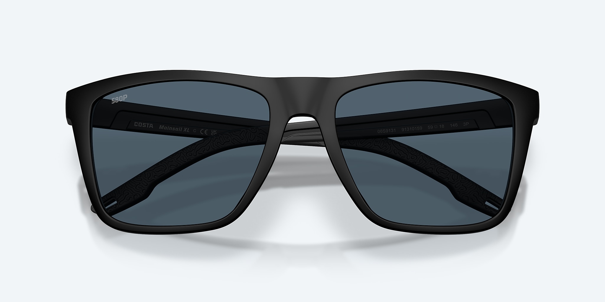 Sunglasses Costa Mainsail XL XXL (59-18) with Gray lens and Matte Black frame Image 5 of 8 Sunglasses Costa Mainsail XL XXL (59-18) with Gray lens and Matte Black frame Image 5 of 8