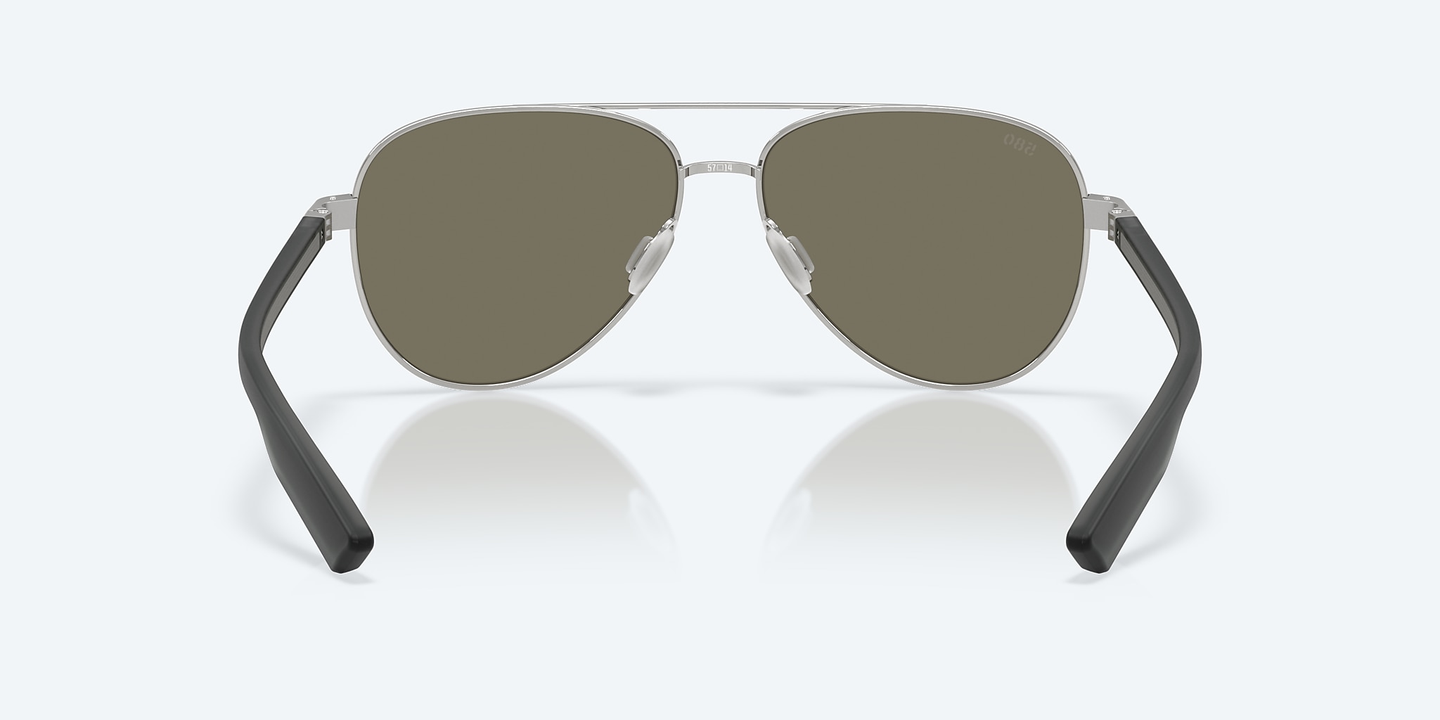 Sunglasses Costa Peli L (57-14) with Blue Mirror lens and Brushed Silver frame Image 4 of 7 Sunglasses Costa Peli L (57-14) with Blue Mirror lens and Brushed Silver frame Image 4 of 7