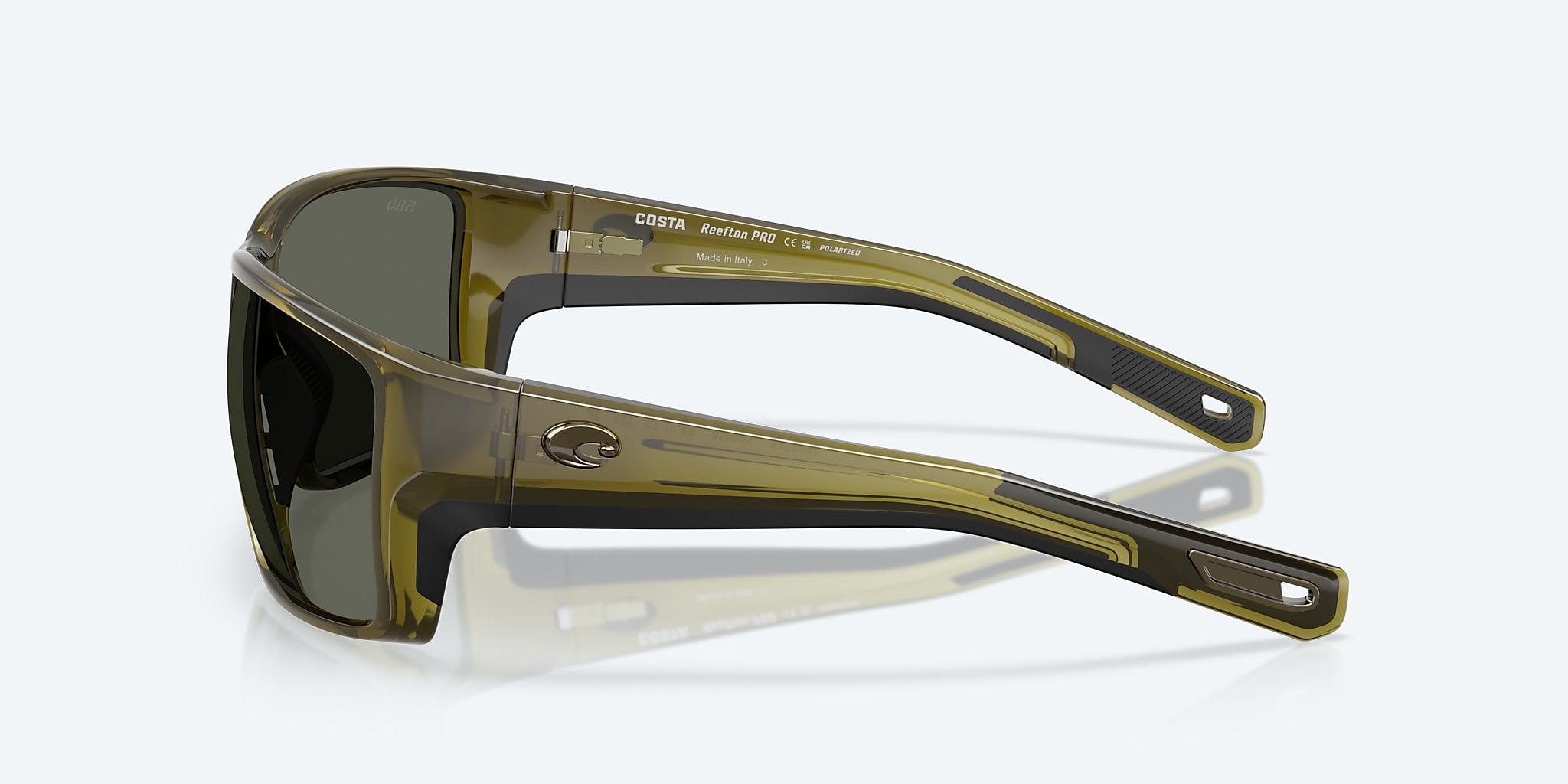 Sunglasses Costa Reefton PRO XL (63-15) with Gray lens and Seagrass frame Image 3 of 7 Sunglasses Costa Reefton PRO XL (63-15) with Gray lens and Seagrass frame Image 3 of 7