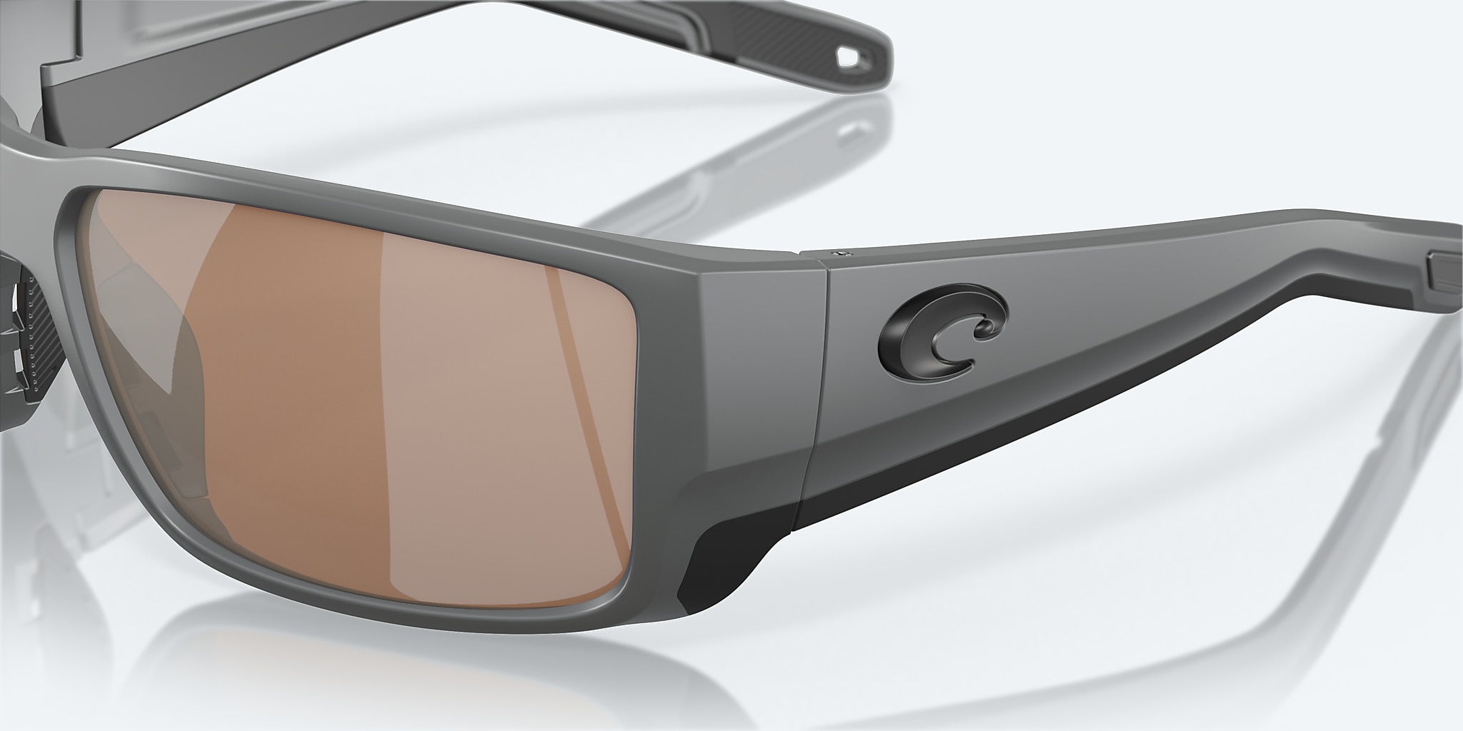 Sunglasses Costa Blackfin PRO L (60-16) with Copper Silver Mirror lens and Matte Gray frame Image 6 of 7 Sunglasses Costa Blackfin PRO L (60-16) with Copper Silver Mirror lens and Matte Gray frame Image 6 of 7
