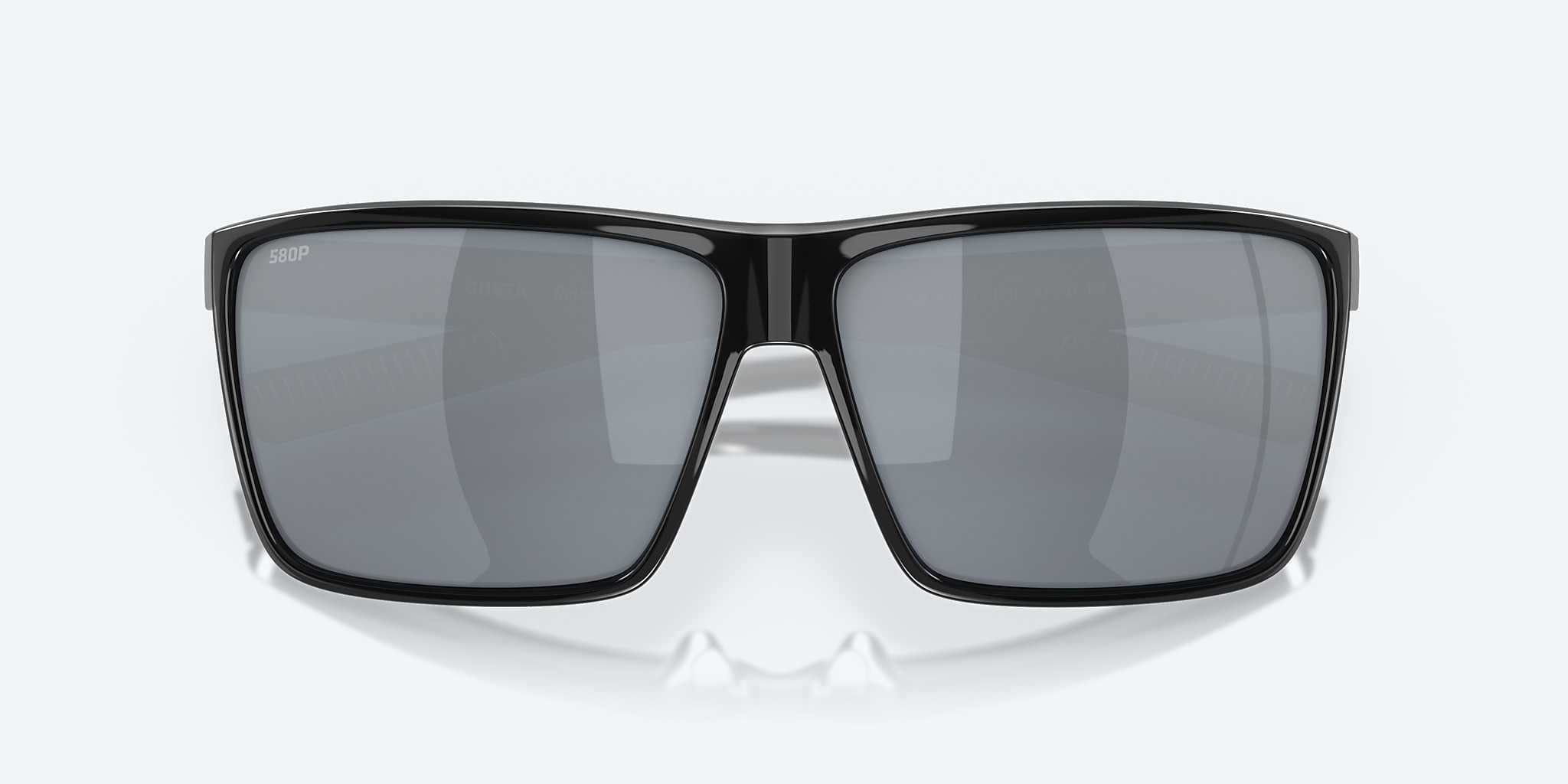 Lunettes de soleil Costa Rincon L (63-11) avec Gris argenté verre et Noir brillant monture Image 5 de 7