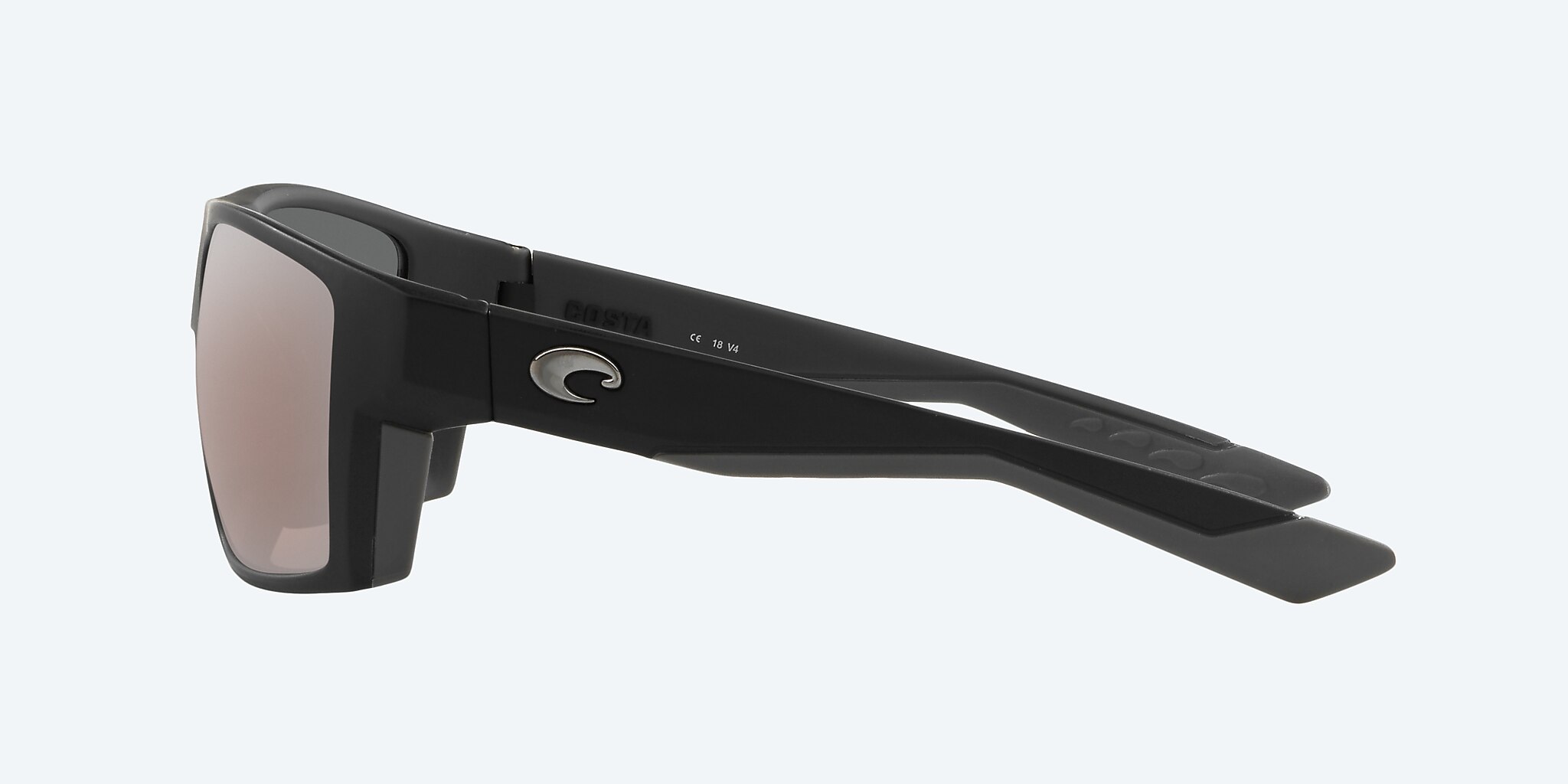 Sunglasses Costa Bloke XL (61-14) with Copper Silver Mirror lens and Matte Black/Matte Gray frame Image 3 of 4