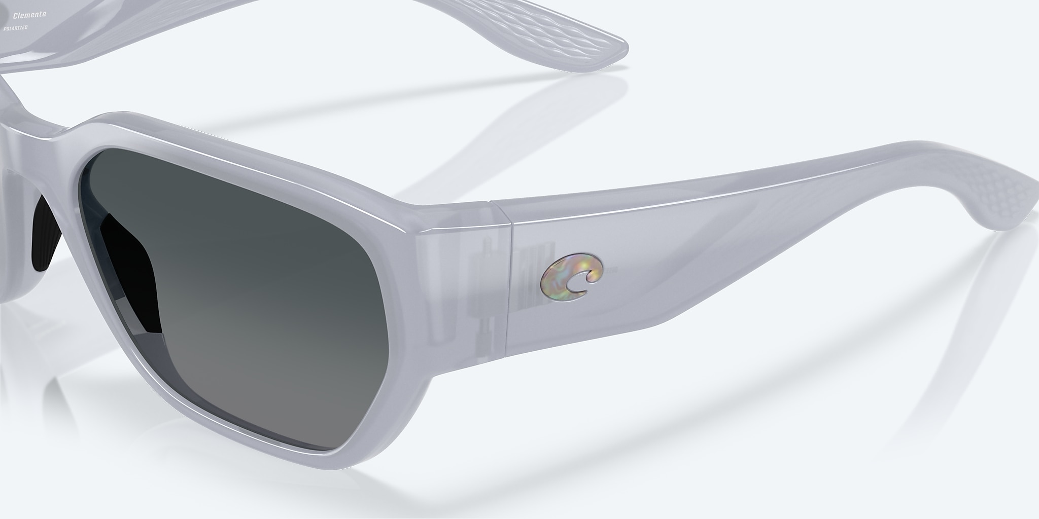 Sunglasses Costa Clemente XL (58-19) with Gray Gradient lens and Milky Violet frame Image 6 of 7 Sunglasses Costa Clemente XL (58-19) with Gray Gradient lens and Milky Violet frame Image 6 of 7