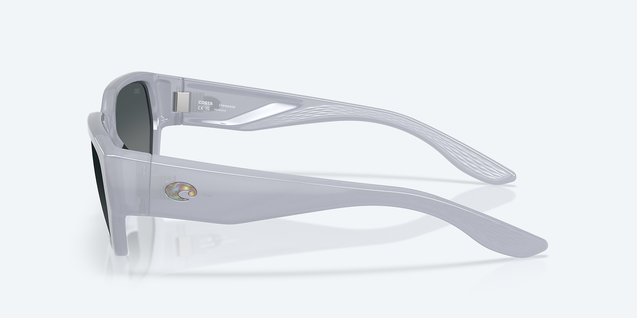 Sunglasses Costa Clemente XL (58-19) with Gray Gradient lens and Milky Violet frame Image 3 of 7 Sunglasses Costa Clemente XL (58-19) with Gray Gradient lens and Milky Violet frame Image 3 of 7