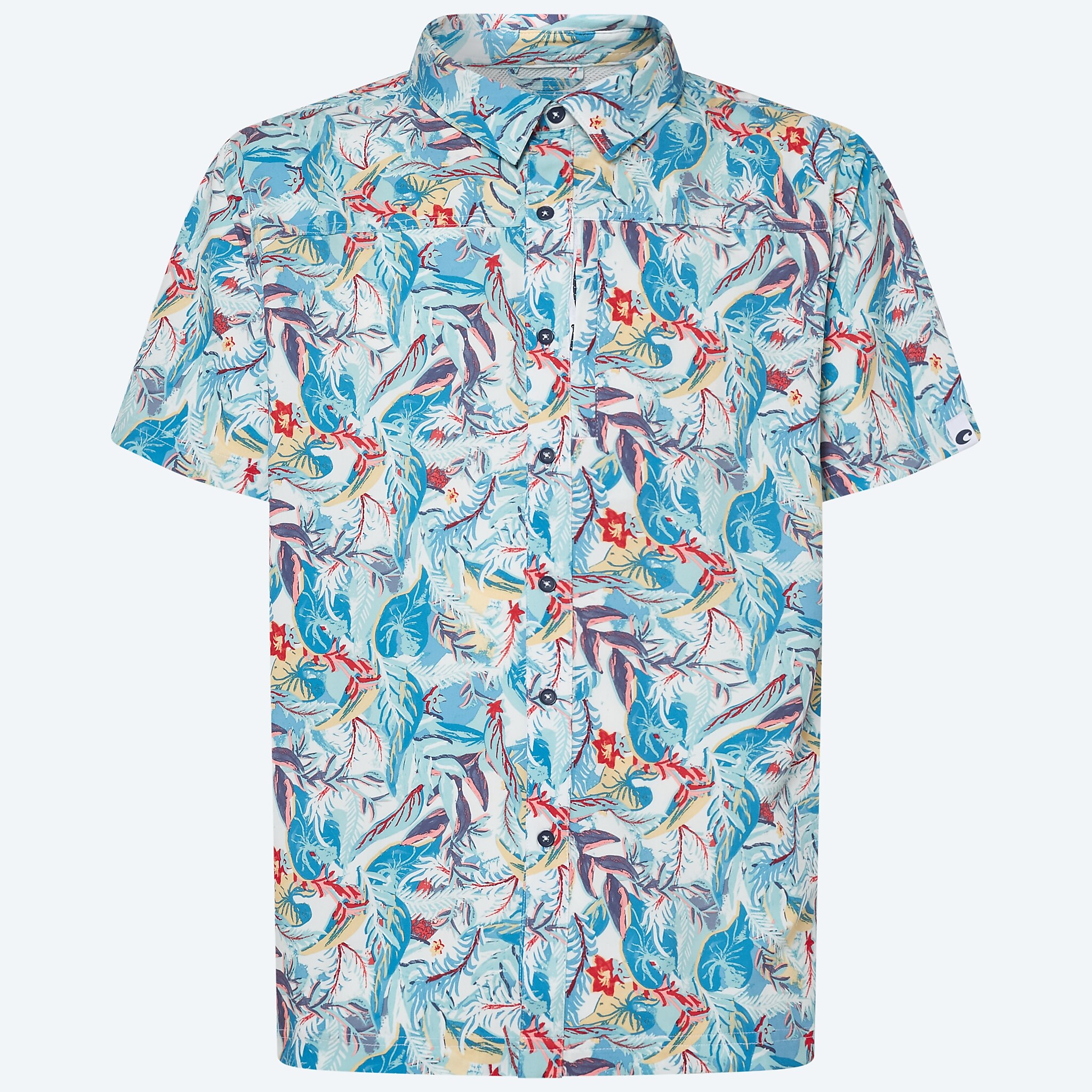 Apparel Tropical Print Costa Tropical Print Hybrid Tech Button Down Image 1 of 4