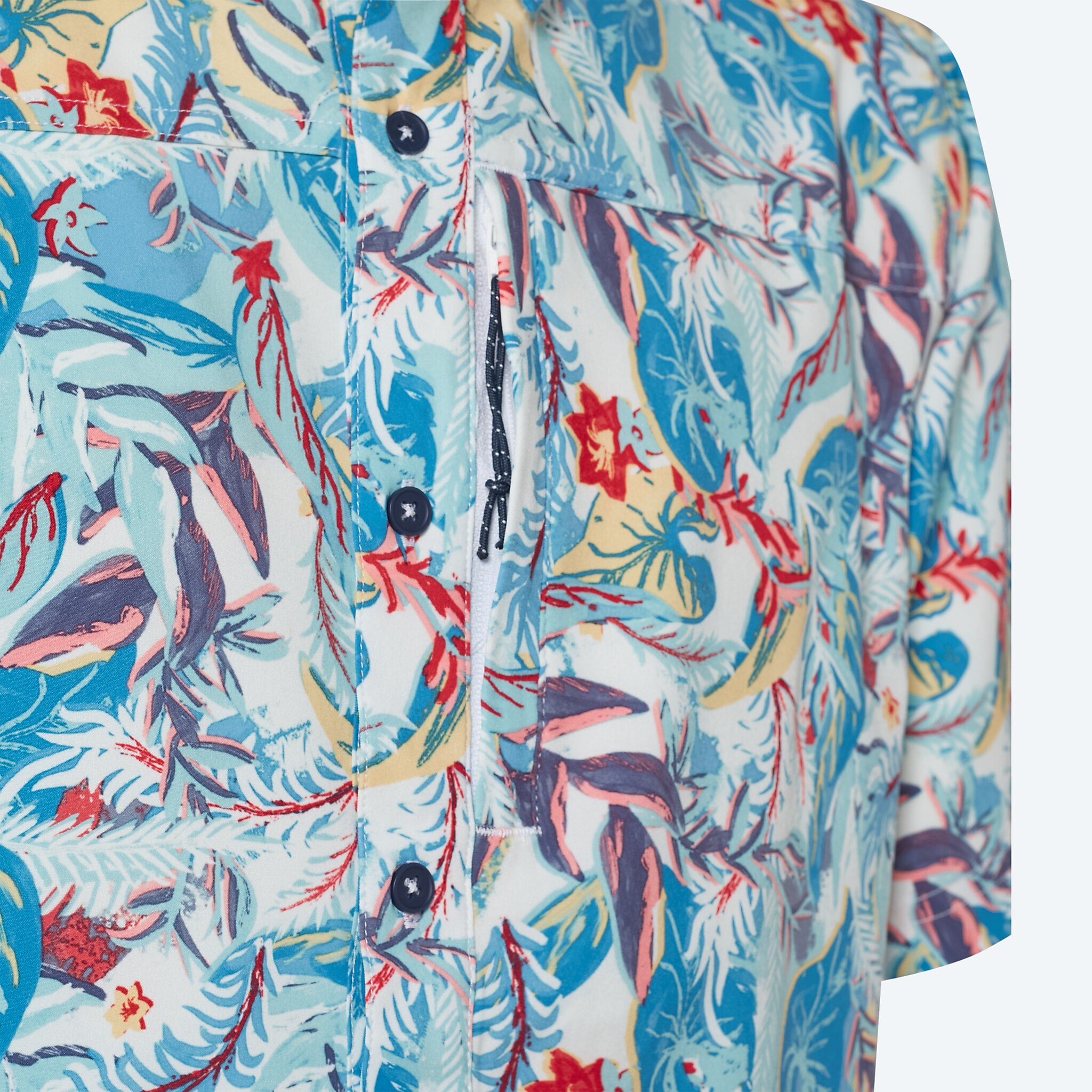 Apparel Tropical Print Costa Tropical Print Hybrid Tech Button Down Image 4 of 4