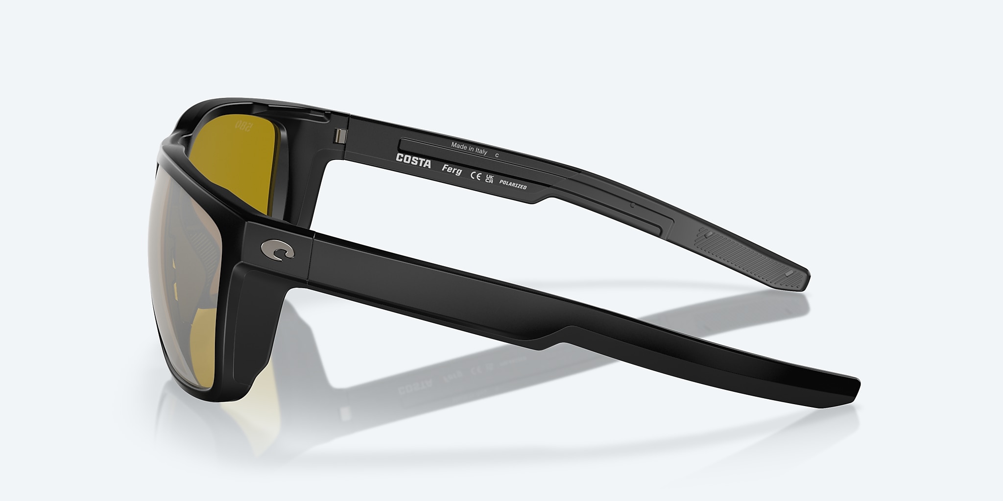 Sunglasses Costa Ferg L (59-16) with Sunrise Silver Mirror lens and Matte Black frame Image 3 of 7 Sunglasses Costa Ferg L (59-16) with Sunrise Silver Mirror lens and Matte Black frame Image 3 of 7