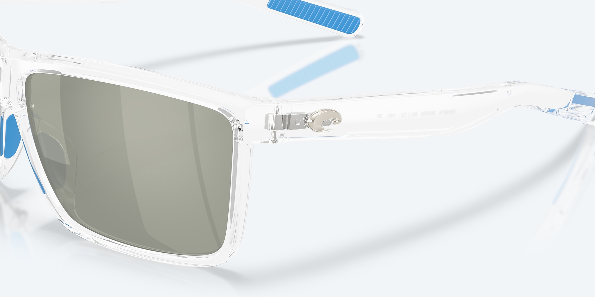 Sunglasses Costa Rinconcito M (60-12) with Gray Silver Mirror lens and Polished Clear frame Image 6 of 8 Sunglasses Costa Rinconcito M (60-12) with Gray Silver Mirror lens and Polished Clear frame Image 6 of 8