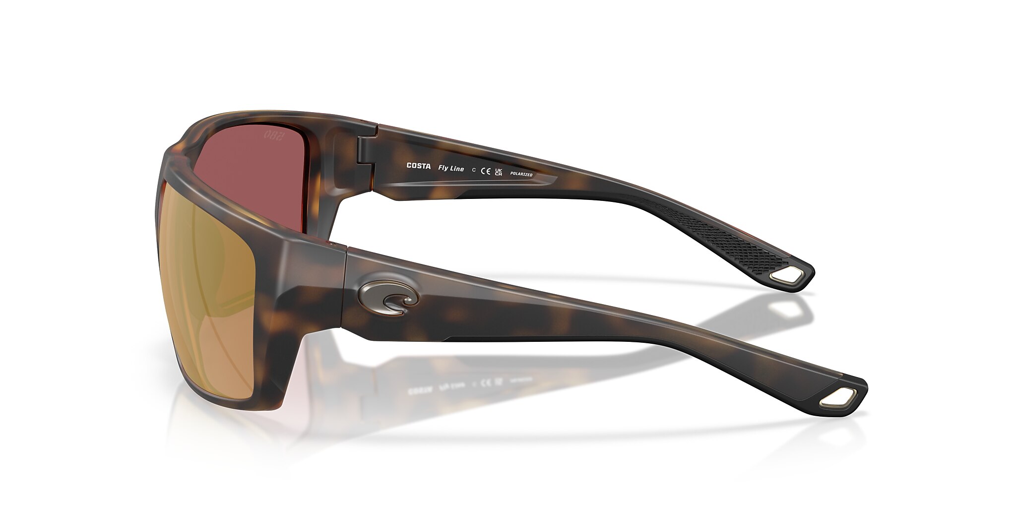 Fly Line Polarized Sunglasses in Gold Mirror | Costa Del Mar® US