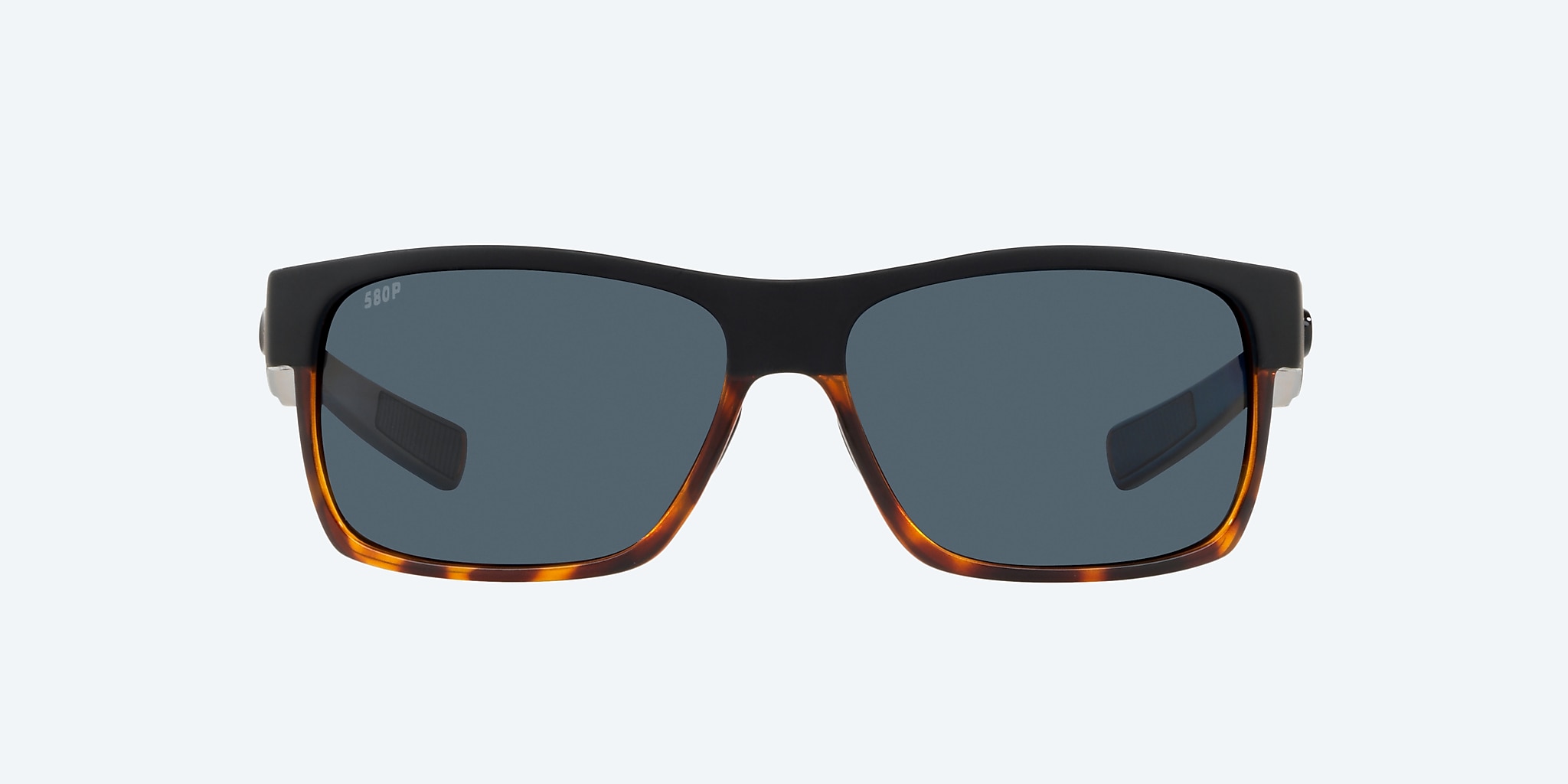 Sunglasses Costa Half Moon M (60-14) with Gray lens and Black/Shiny Tortoise frame Image 2 of 4 Sunglasses Costa Half Moon M (60-14) with Gray lens and Black/Shiny Tortoise frame Image 2 of 4