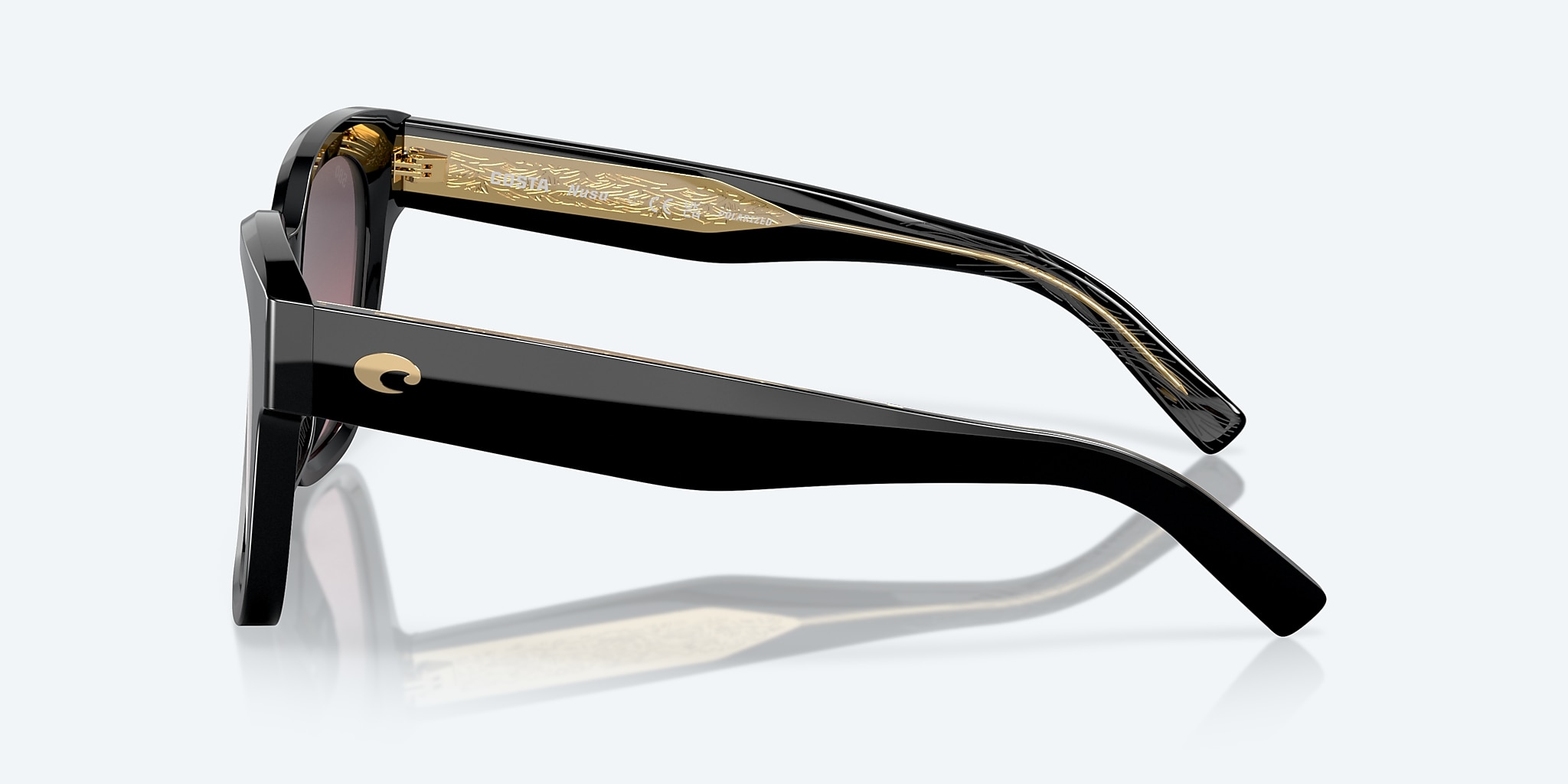Sunglasses Costa Nusa XL (54-19) with Rose Gradient lens and Black frame Image 3 of 7 Sunglasses Costa Nusa XL (54-19) with Rose Gradient lens and Black frame Image 3 of 7