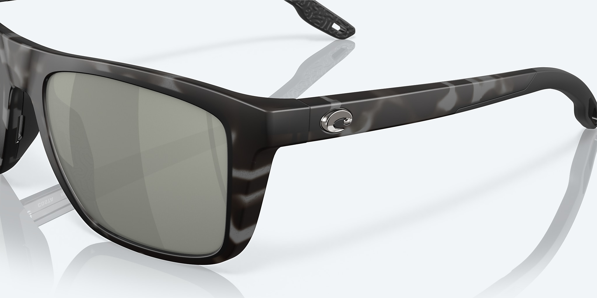 Sunglasses Costa Mainsail L (55-18) with Gray Silver Mirror lens and Tiger Shark frame Image 6 of 7 Sunglasses Costa Mainsail L (55-18) with Gray Silver Mirror lens and Tiger Shark frame Image 6 of 7