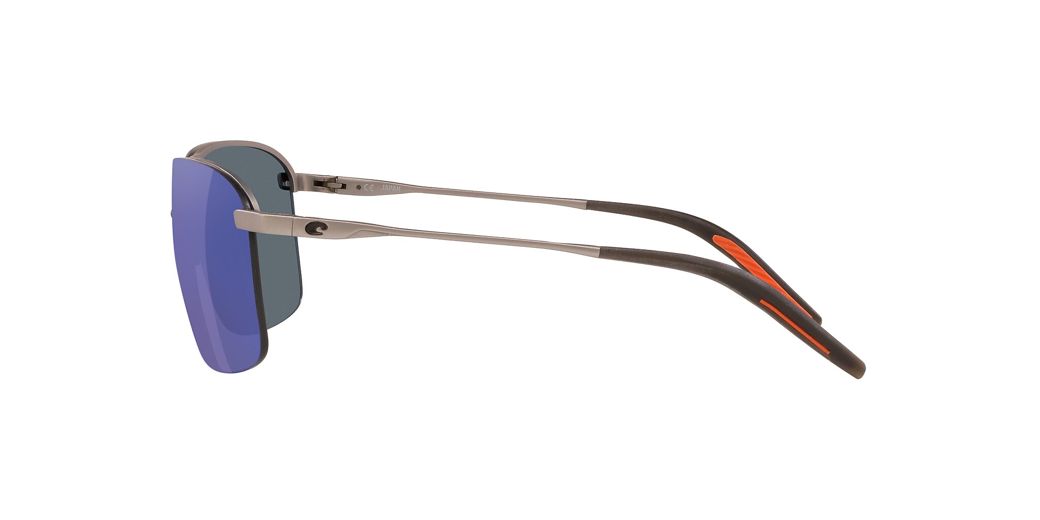 Costa Skimmer XL (62-14) with Blue Mirror lenses and Matte Silver