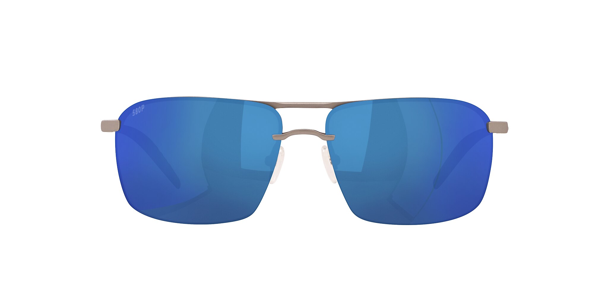 Costa Skimmer XL (62-14) with Blue Mirror lenses and Matte Silver