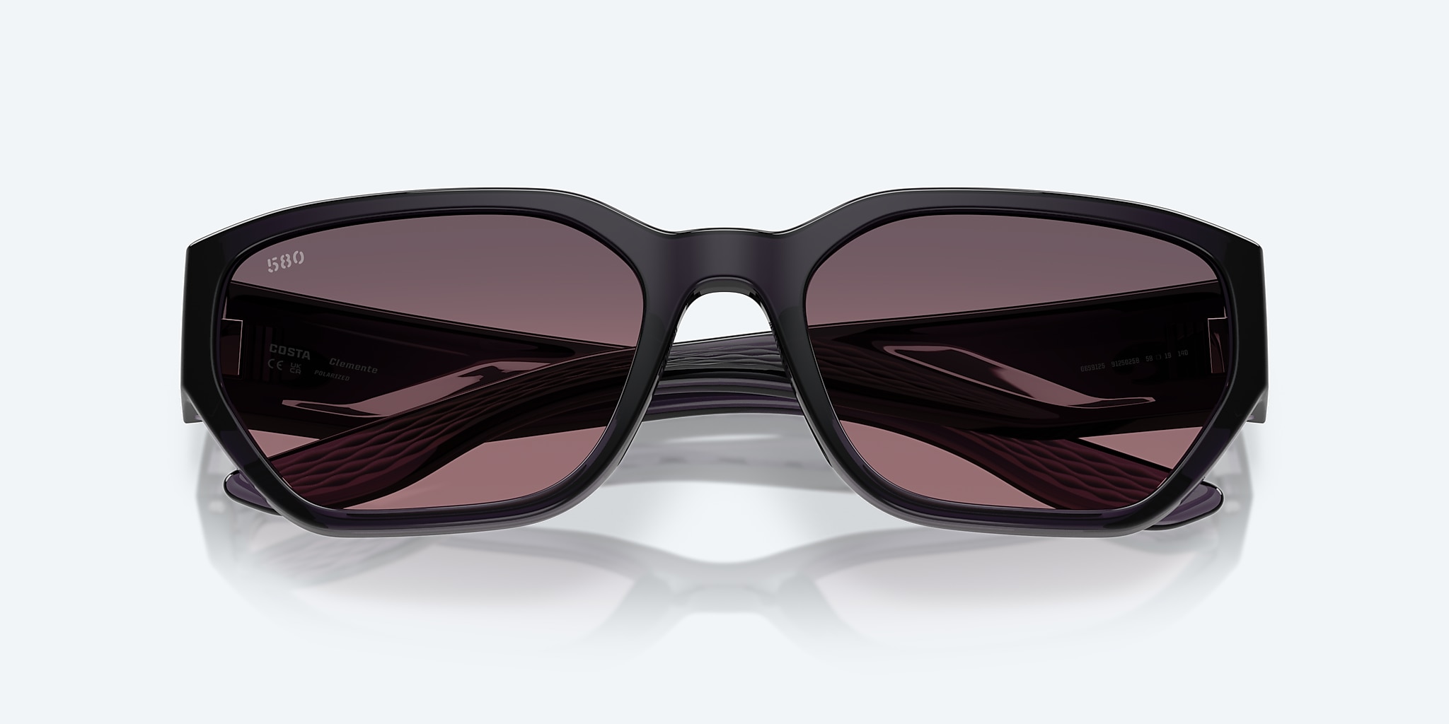 Lunettes de soleil Costa Clemente XL (58-19) avec Dégradé Rose verre et Deep Purple monture Image 5 de 7 Lunettes de soleil Costa Clemente XL (58-19) avec Dégradé Rose verre et Deep Purple monture Image 5 de 7