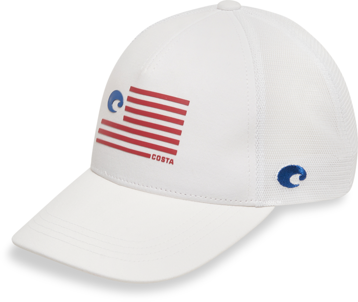 Costa Del Mar Cappellino Baseball Uomo Twill Trucker Con Logo Pride, Nero/Bianco - 6