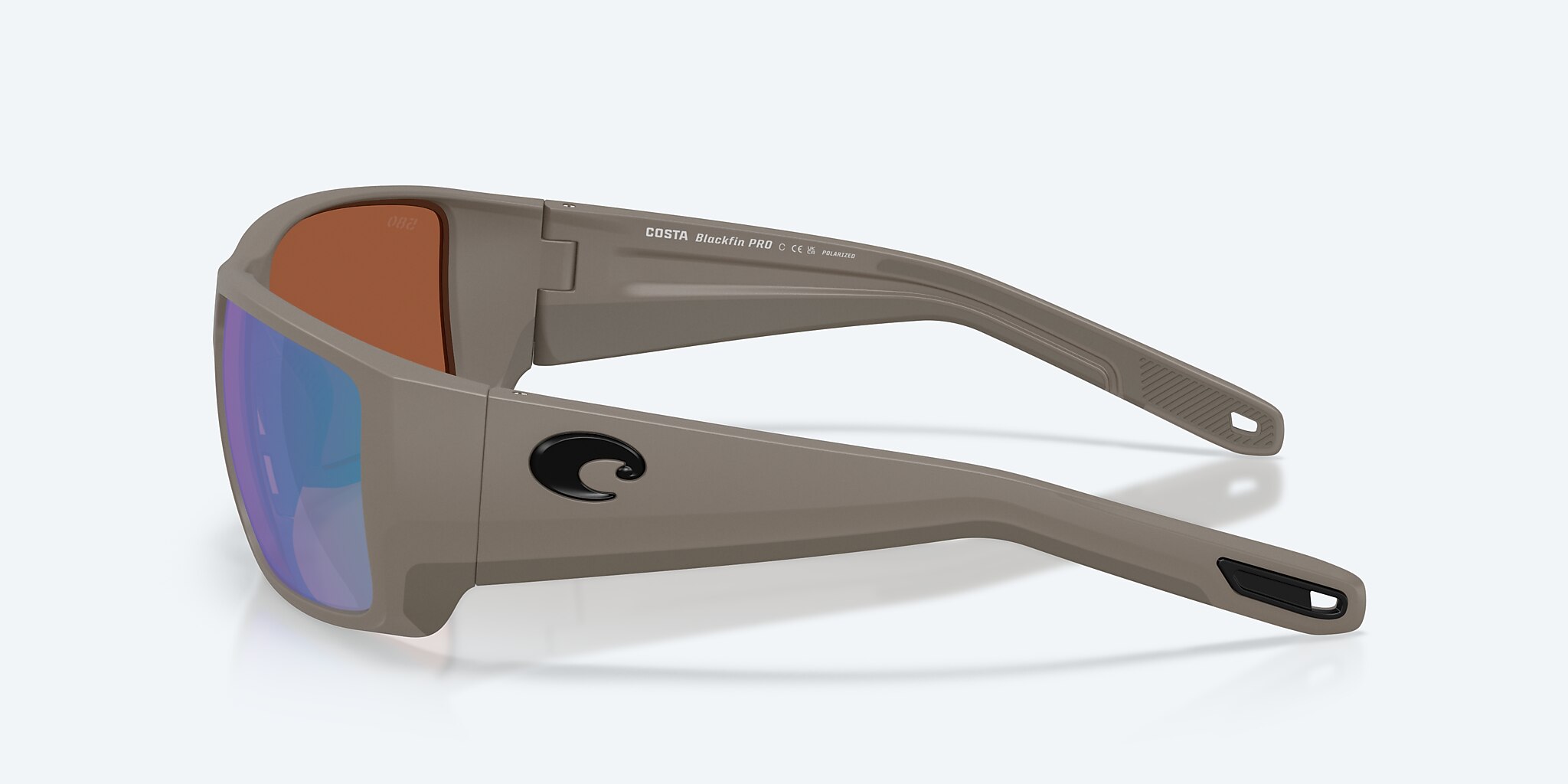 Sunglasses Costa Blackfin PRO L (60-16) with Green Mirror lens and Olive Shale frame Image 3 of 7