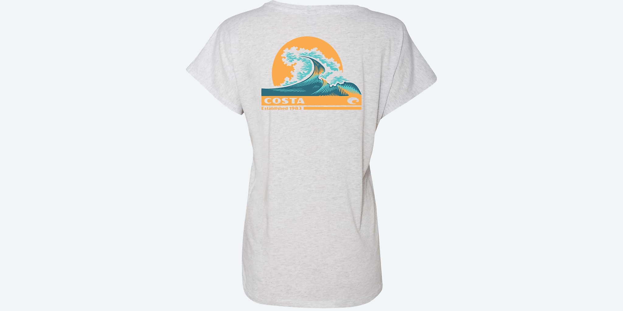 Apparel Heather White Costa Rad Wave F Image 1 of 2 Apparel Heather White Costa Rad Wave F Image 1 of 2