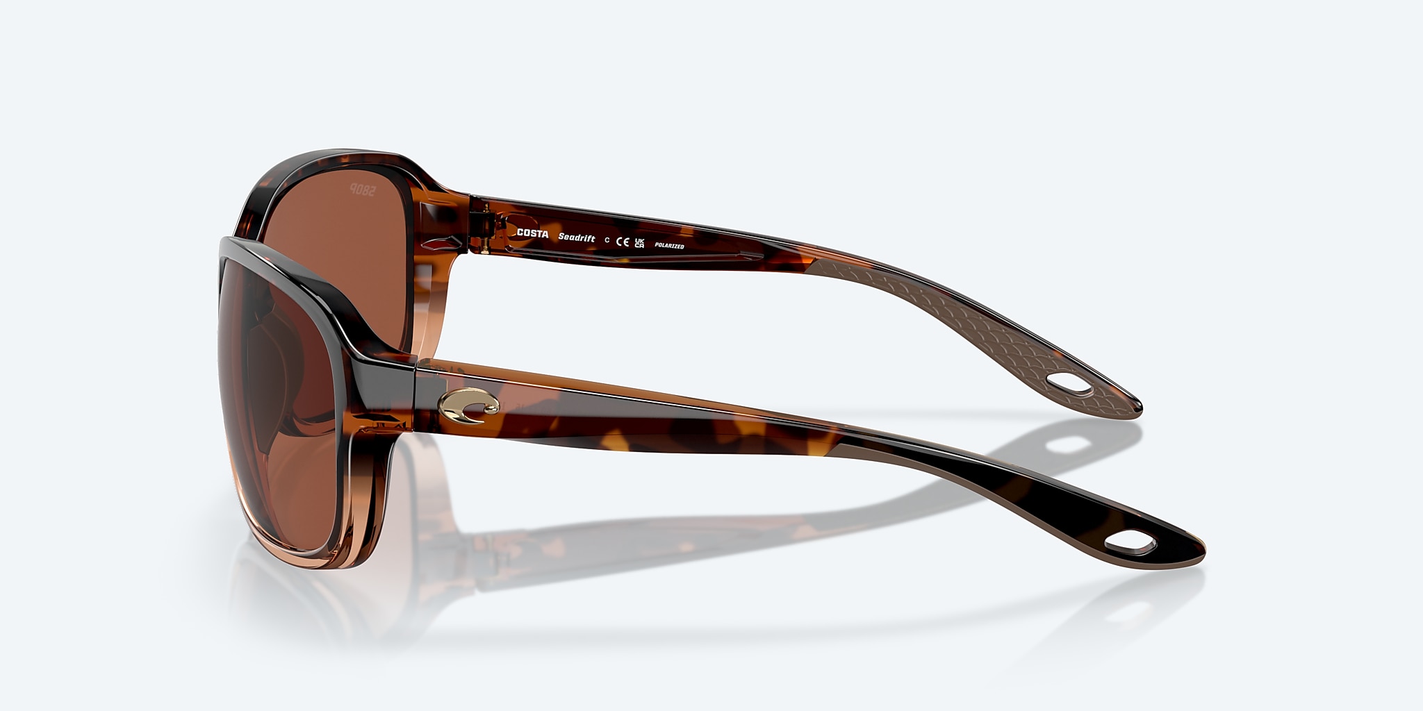 Sunglasses Costa Seadrift M (60-15) with Copper lens and Shiny Tortoise Fade frame Image 3 of 7 Sunglasses Costa Seadrift M (60-15) with Copper lens and Shiny Tortoise Fade frame Image 3 of 7