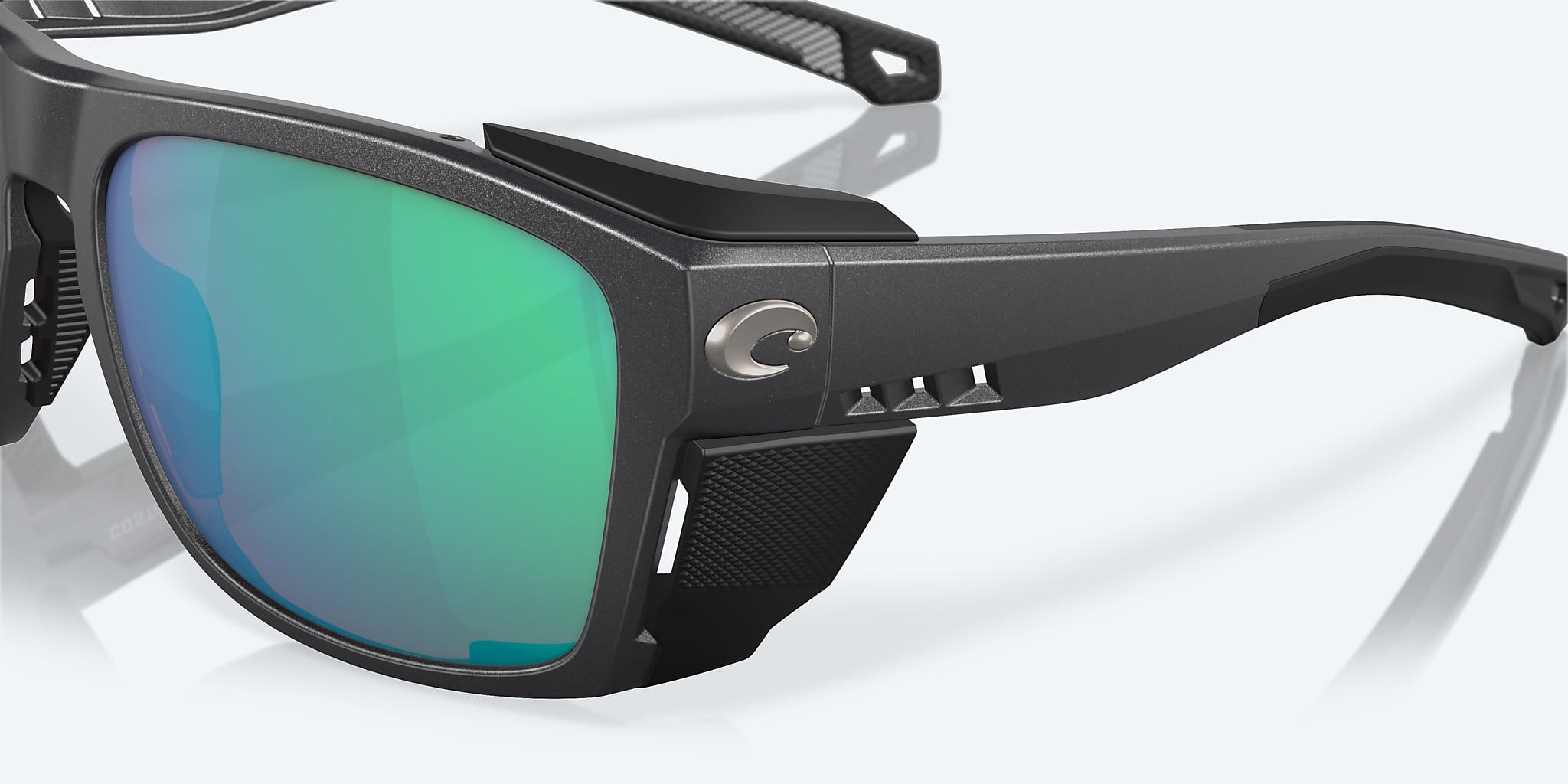 Sunglasses Costa King Tide 6 XL (58-17) with Green Mirror lens and Black Pearl frame Image 6 of 7 Sunglasses Costa King Tide 6 XL (58-17) with Green Mirror lens and Black Pearl frame Image 6 of 7