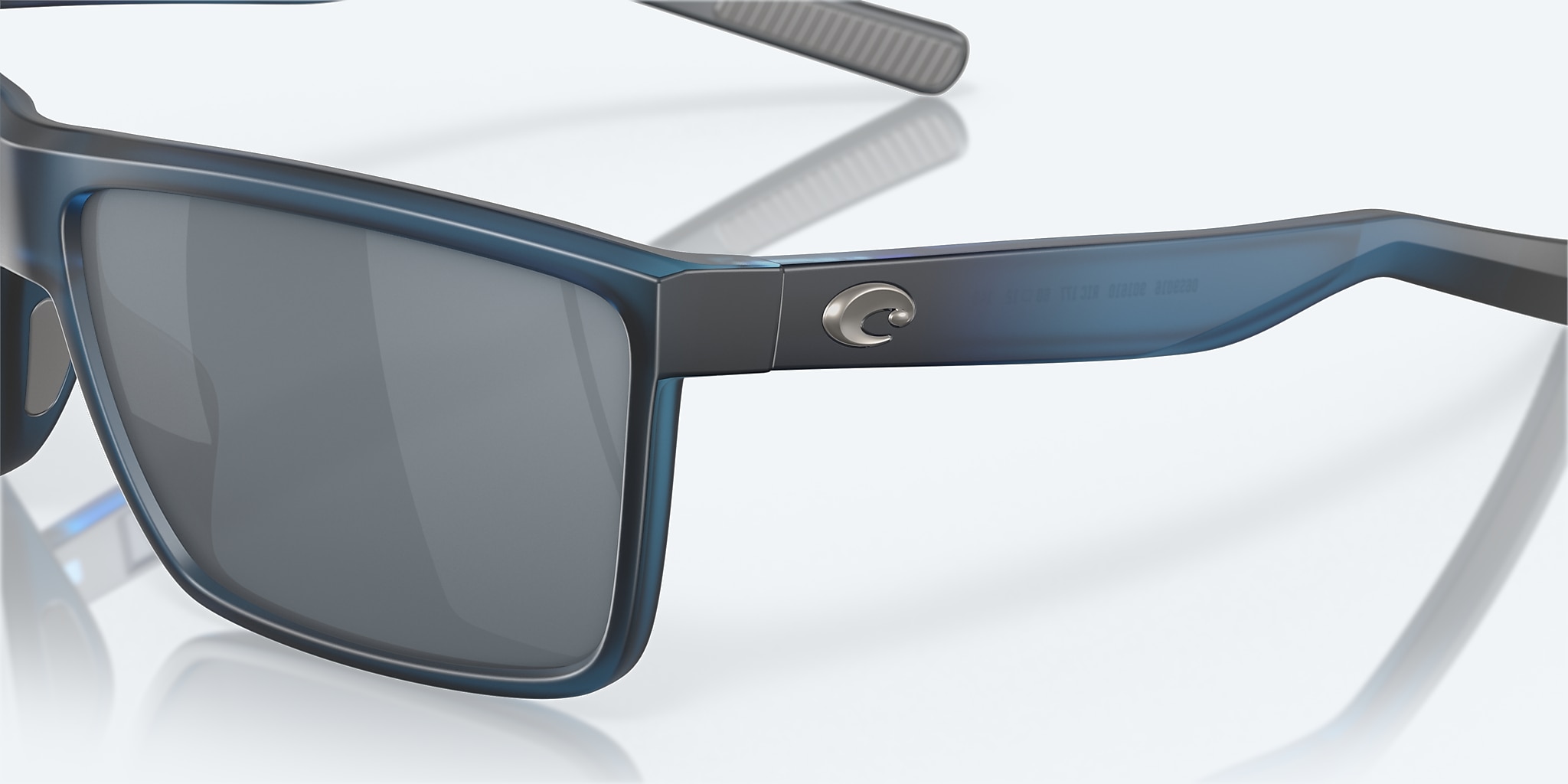 Sunglasses Costa Rinconcito M (60-12) with Gray Silver Mirror lens and Matte Atlantic Blue frame Image 6 of 7 Sunglasses Costa Rinconcito M (60-12) with Gray Silver Mirror lens and Matte Atlantic Blue frame Image 6 of 7