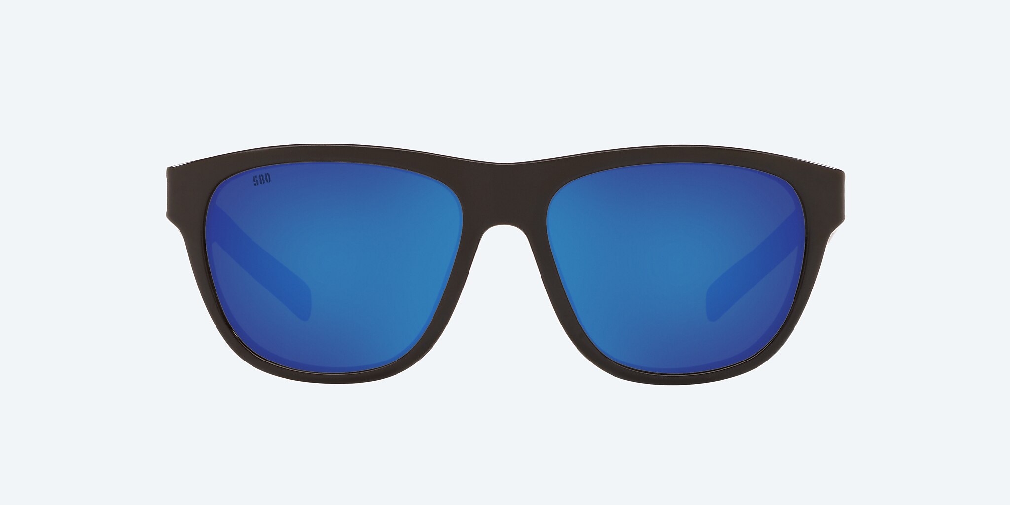 Lunettes de soleil Costa Bayside S (56-16) avec Effet miroir Bleu verre et Noir brillant monture Image 2 de 4