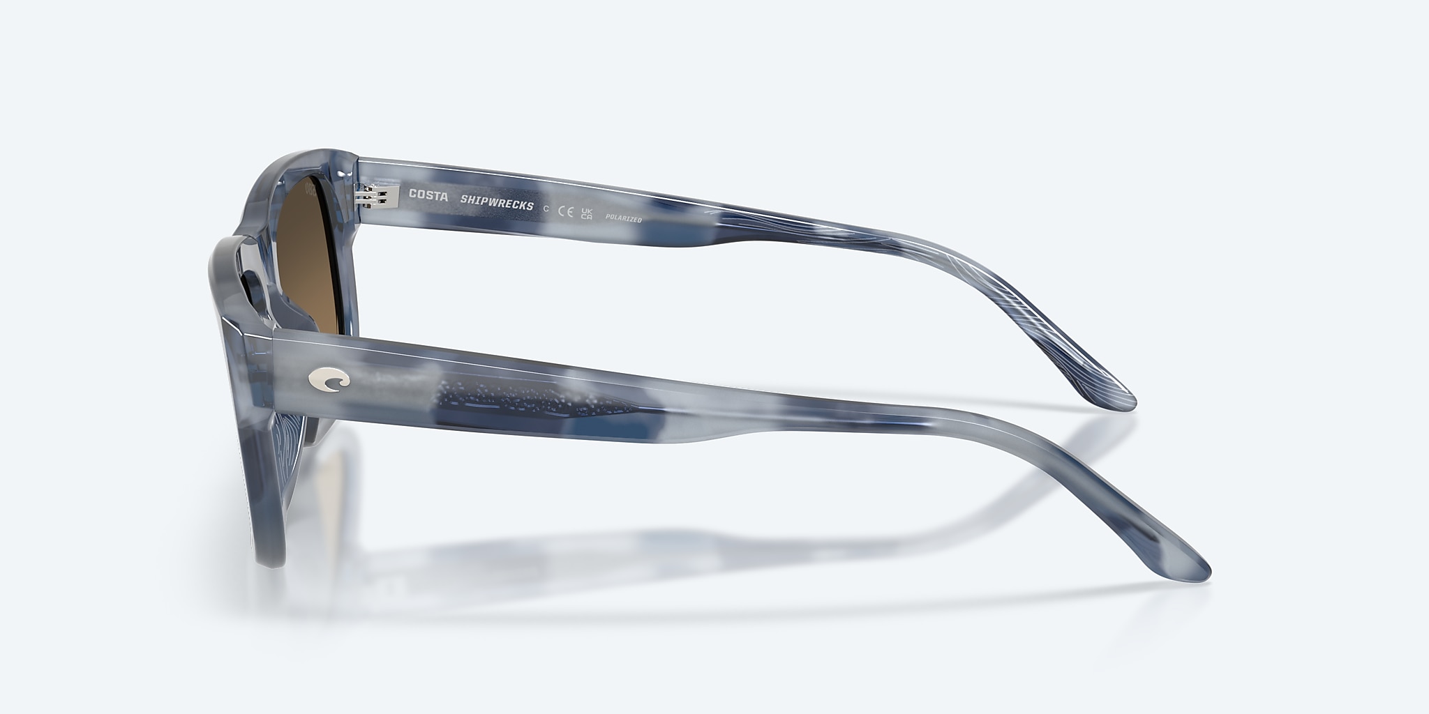 Sunglasses Costa Shipwrecks M (54-18) with Copper lens and Deep Blue Crystal frame Image 3 of 7