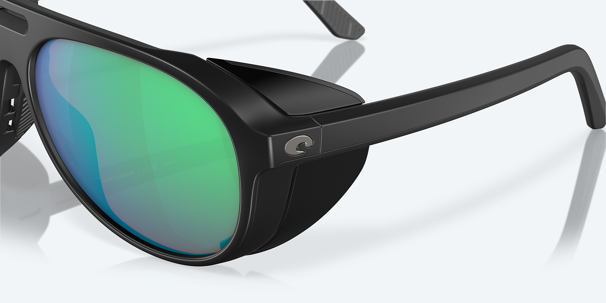 Sunglasses Costa Grand Catalina XL (59-15) with Green Mirror lens and Matte Black frame Image 6 of 8 Sunglasses Costa Grand Catalina XL (59-15) with Green Mirror lens and Matte Black frame Image 6 of 8